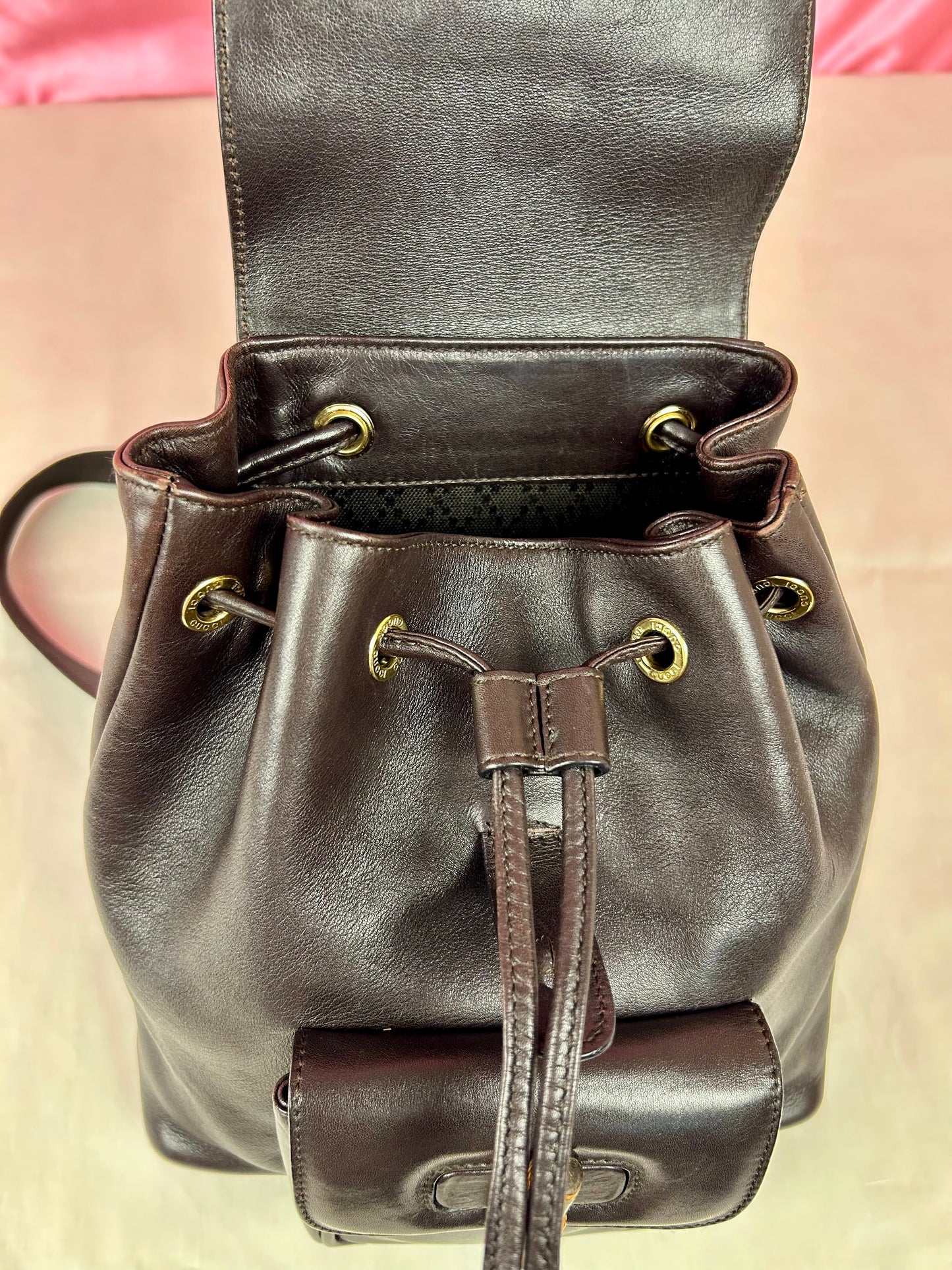 Mini Brown Gucci Backpack