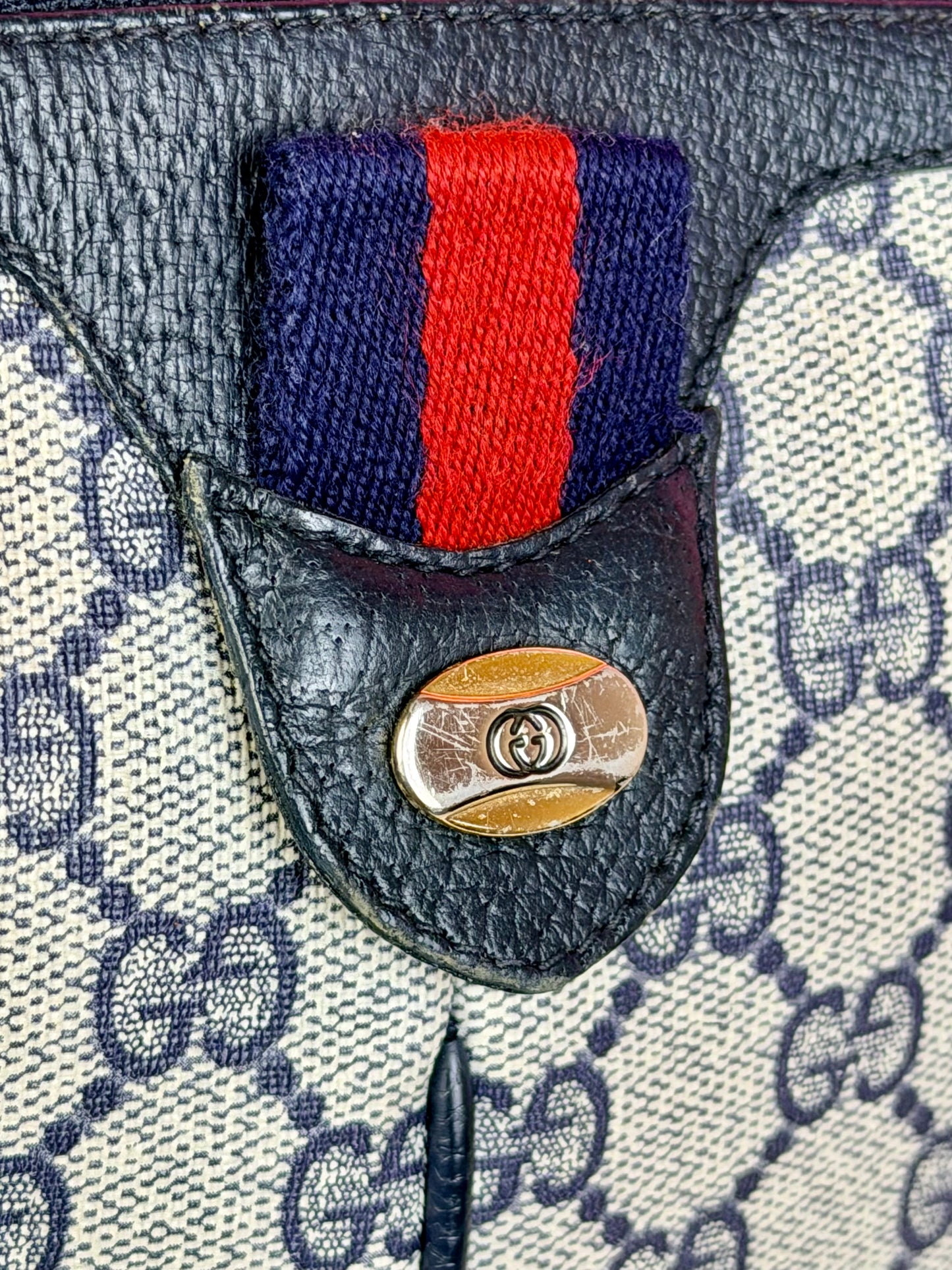 Gucci Navy Sherry Line Dome