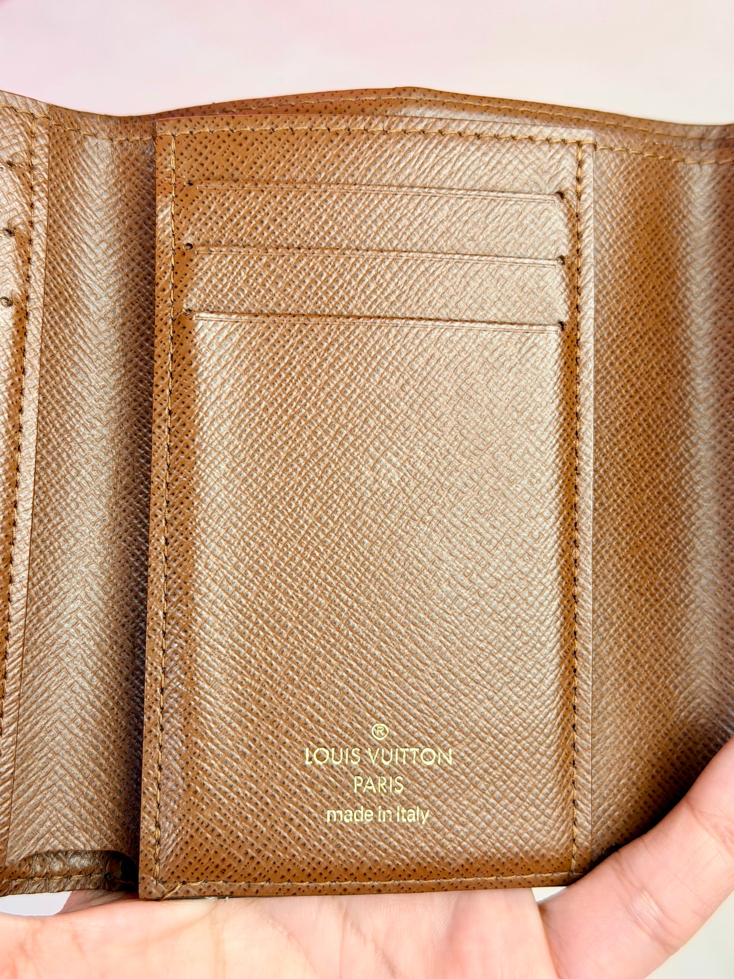 Victorine Compact Wallet in Monogram/Brown