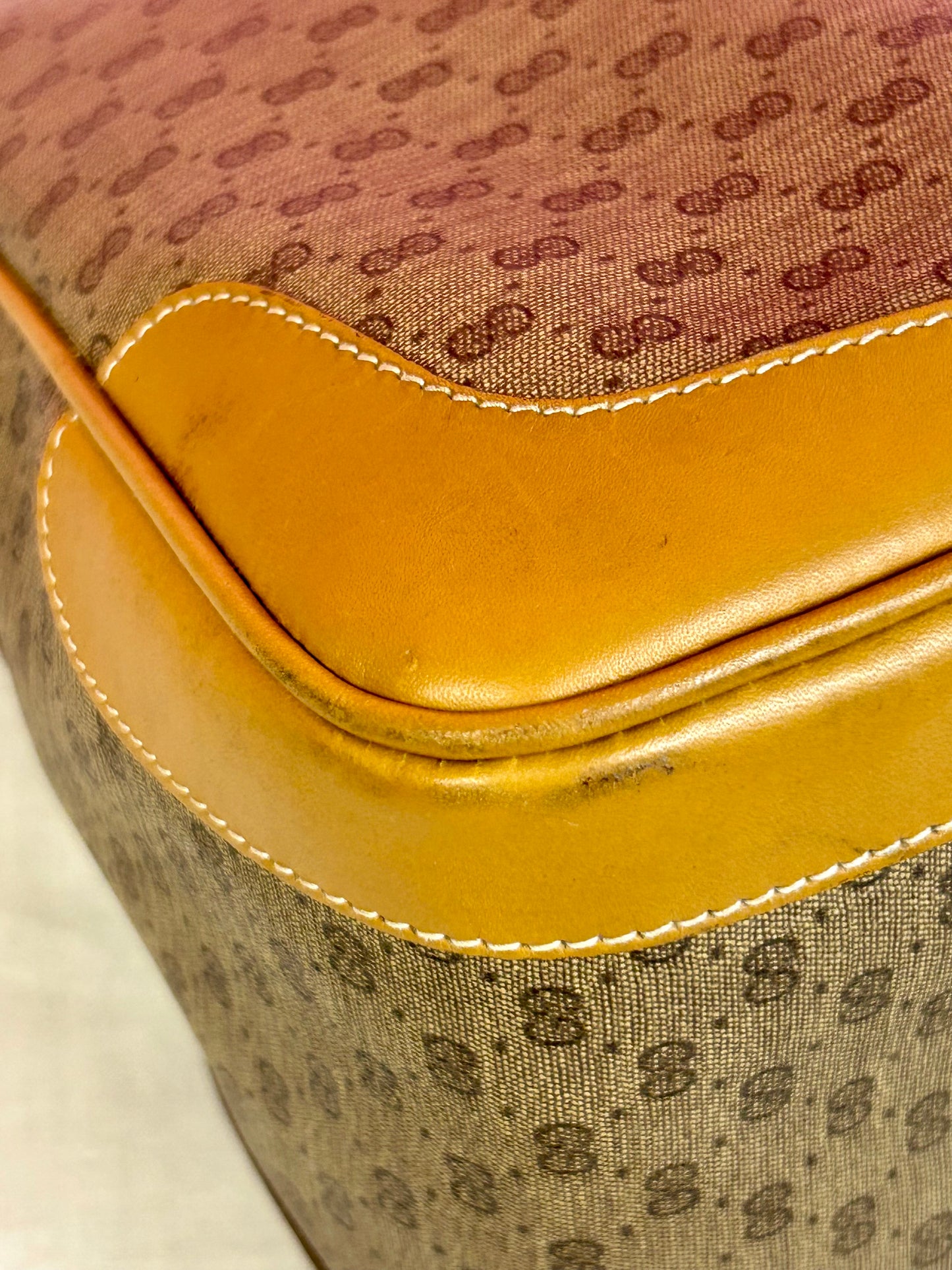Yellow Micro Gucci Two-Way Shoulder Bag