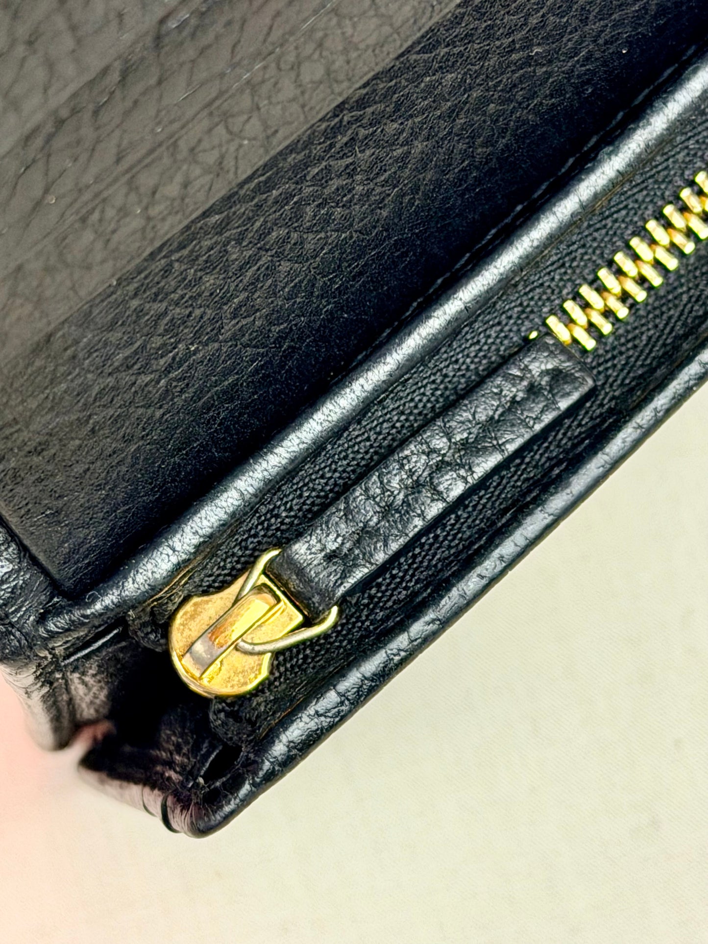 Black Gucci Compact Wallet