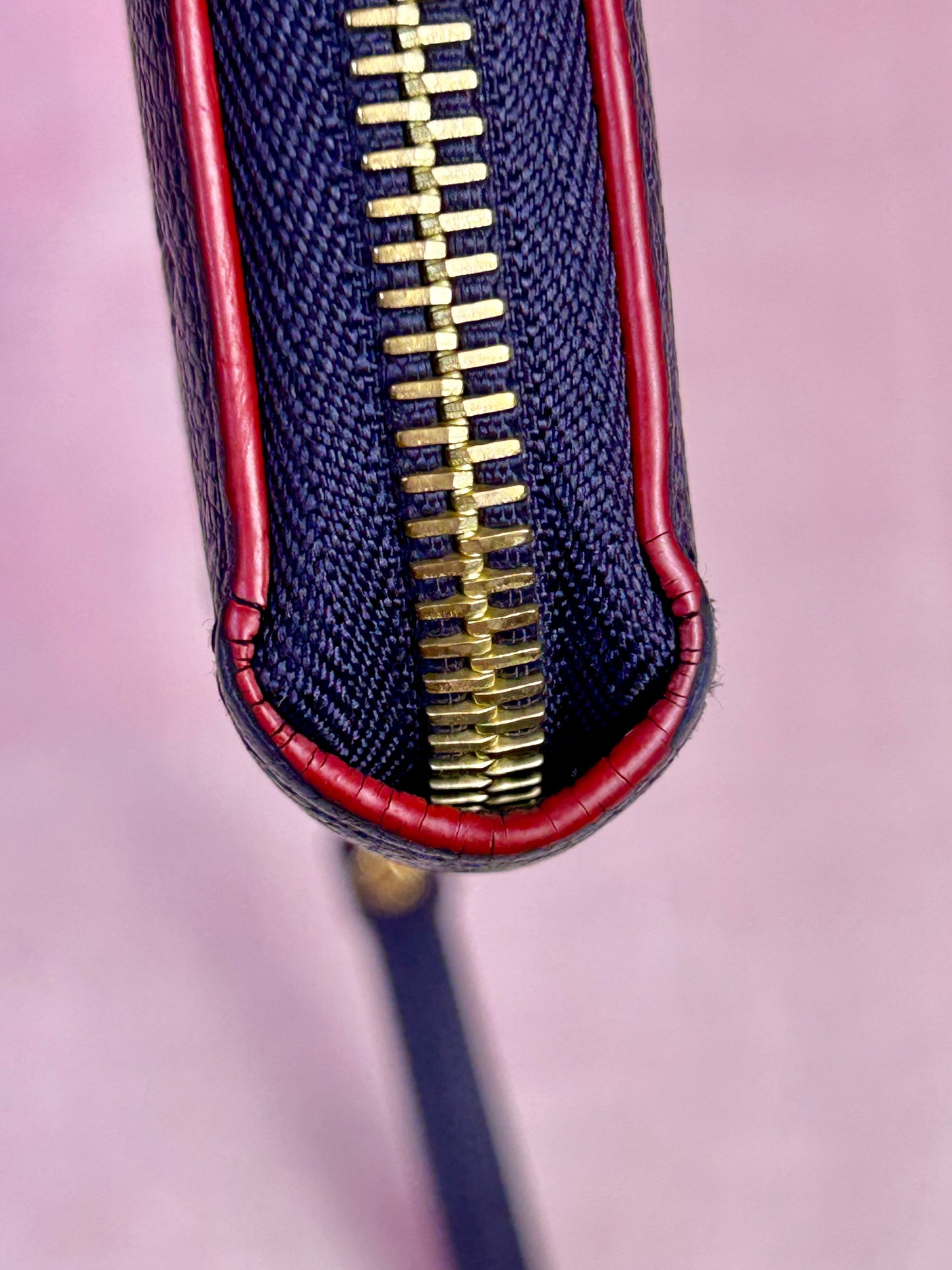 Navy Empreinte Zippy Wallet