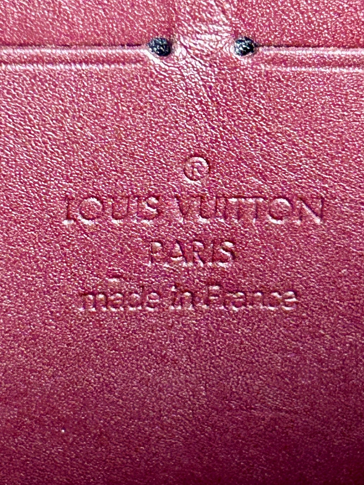 Magenta Vernis Zippy Wallet