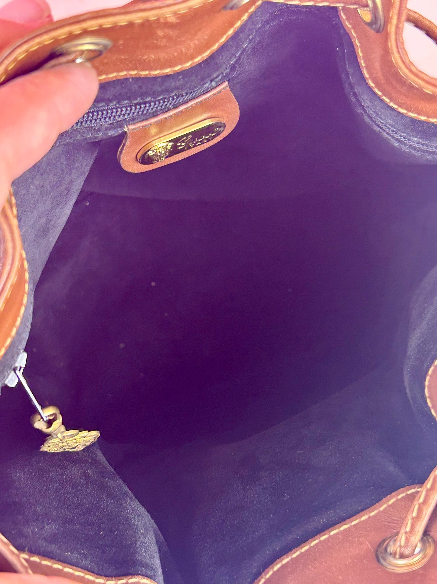 Gucci Black Leather Bucket