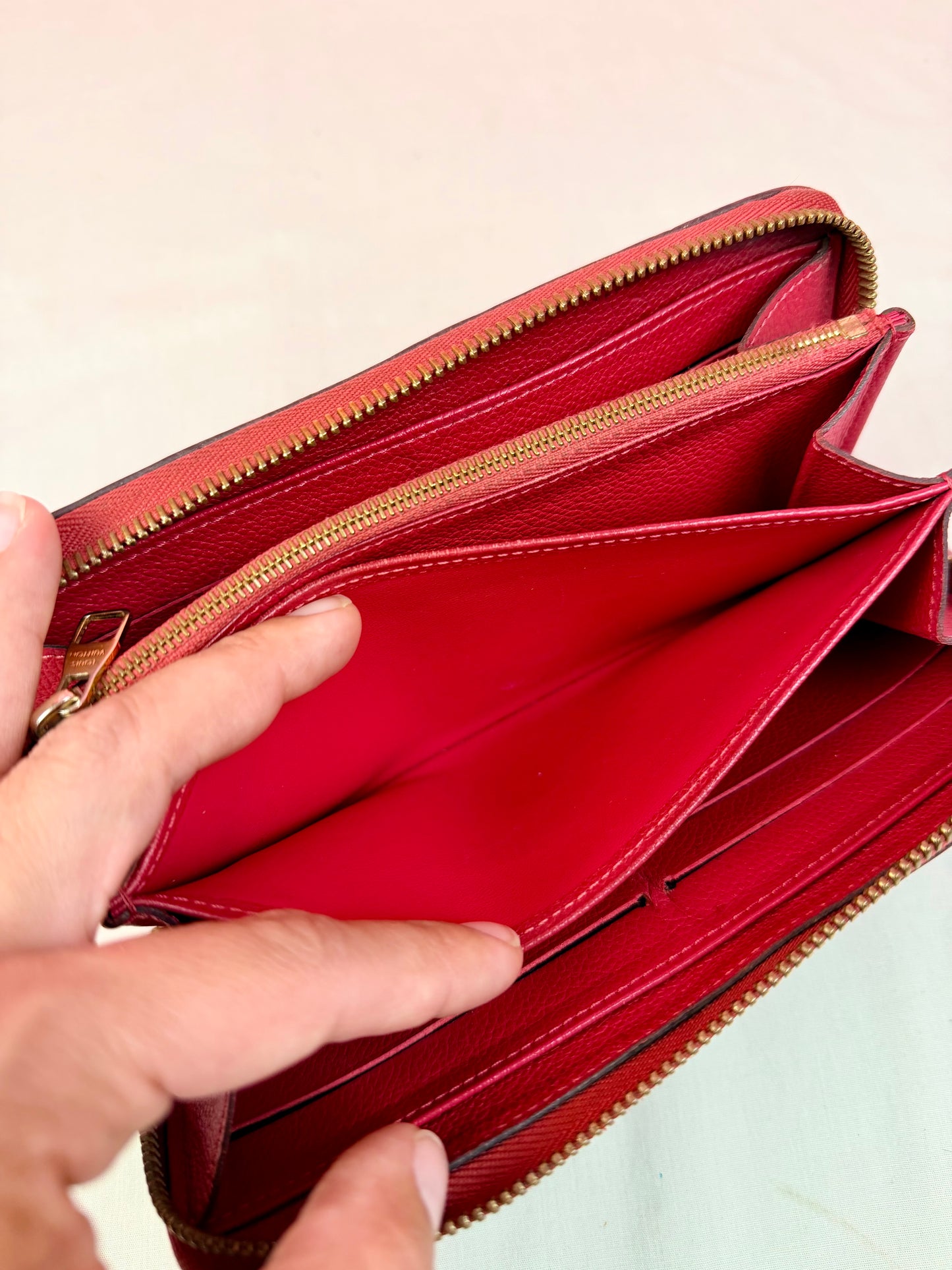 Hot Pink Emprinte Zippy Wallet
