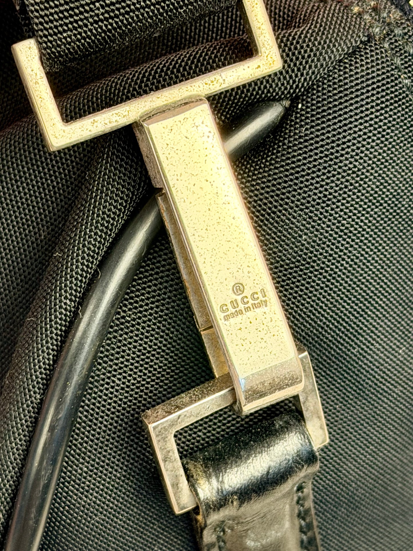 Gucci Black Nylon Duffle