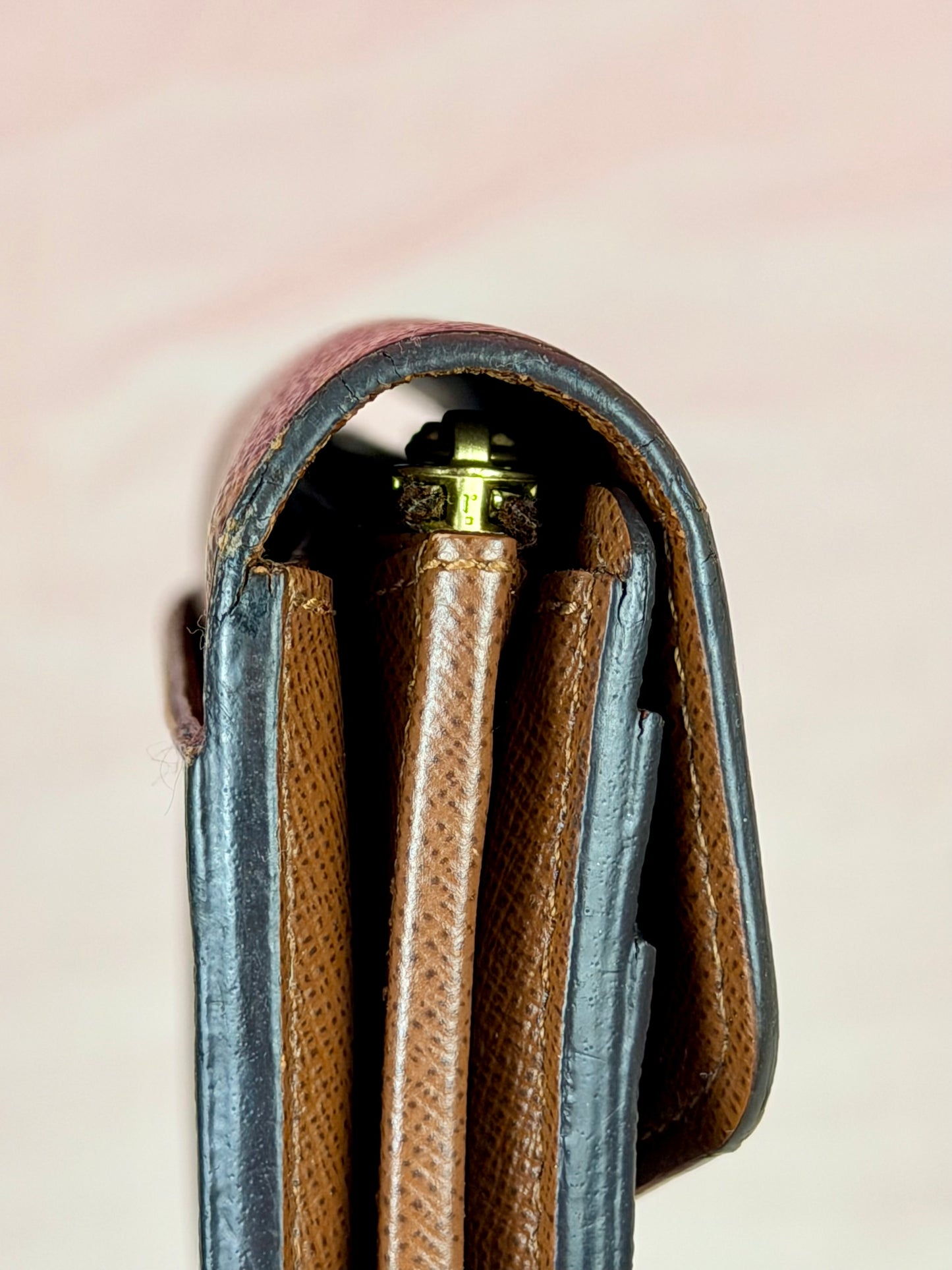 Sarah Wallet NM in Mono/Brown