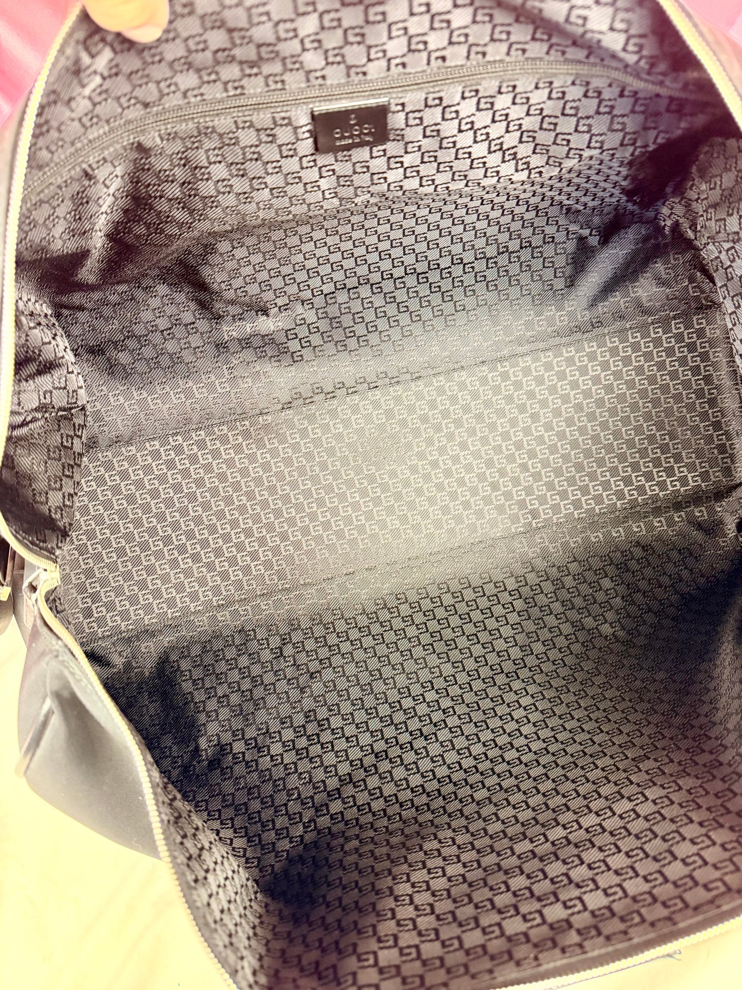 Gucci Black Nylon Duffle