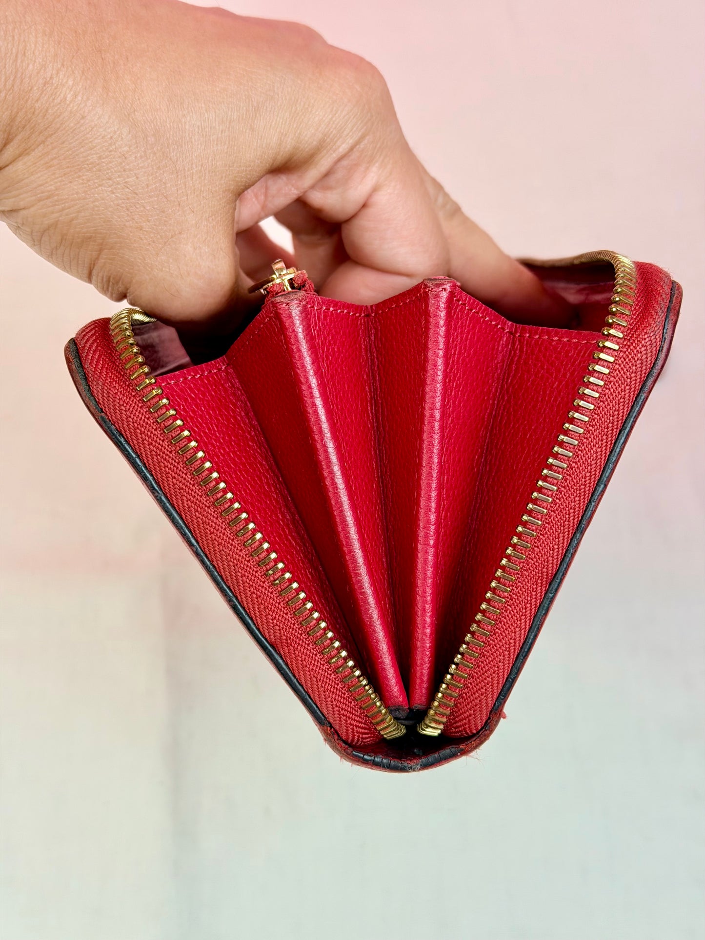 Hot Pink Emprinte Zippy Wallet