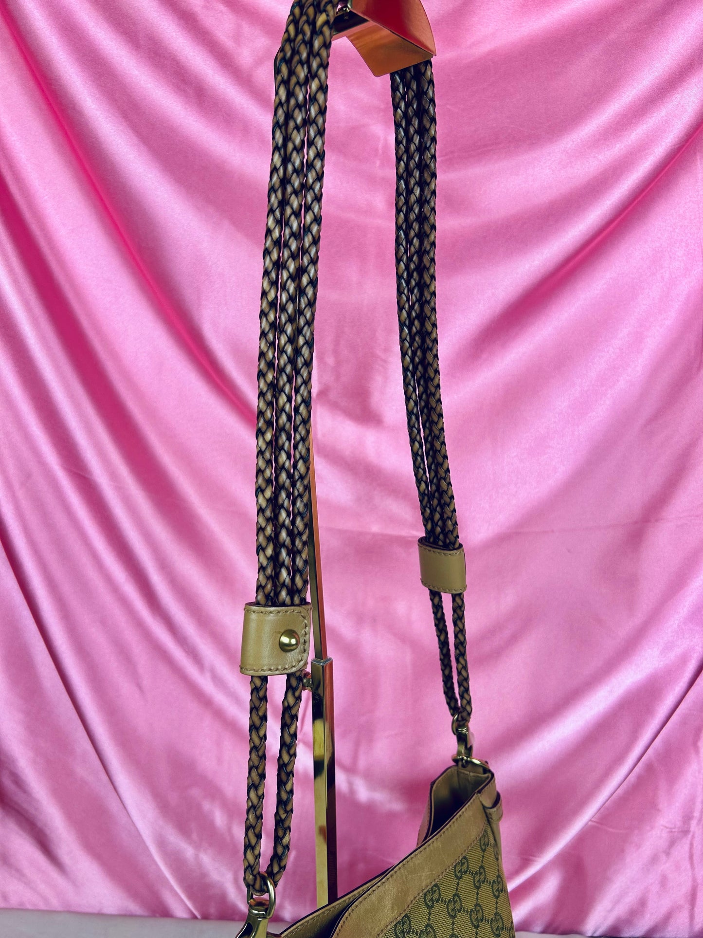 Braided Gucci Shoulder Bag