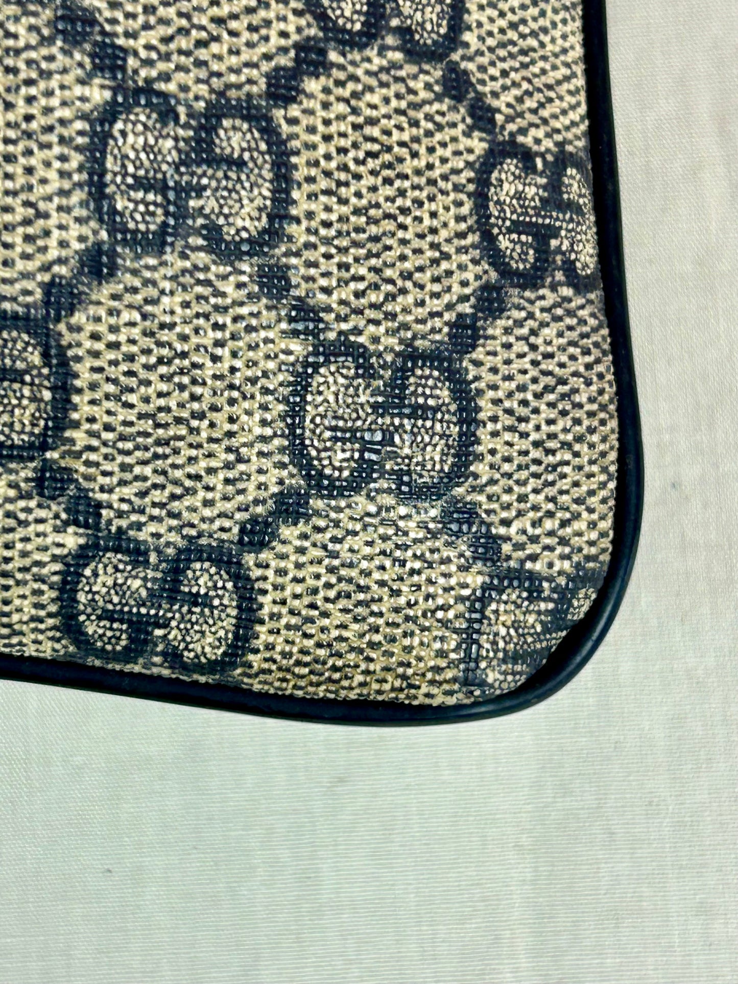 Large Navy Gucci Supreme Crossbody