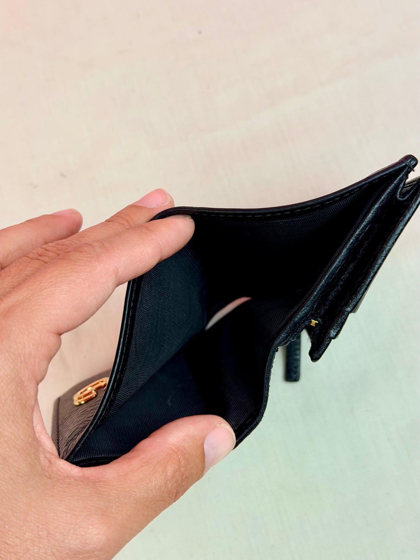 Black Gucci Marmont Compact Wallet