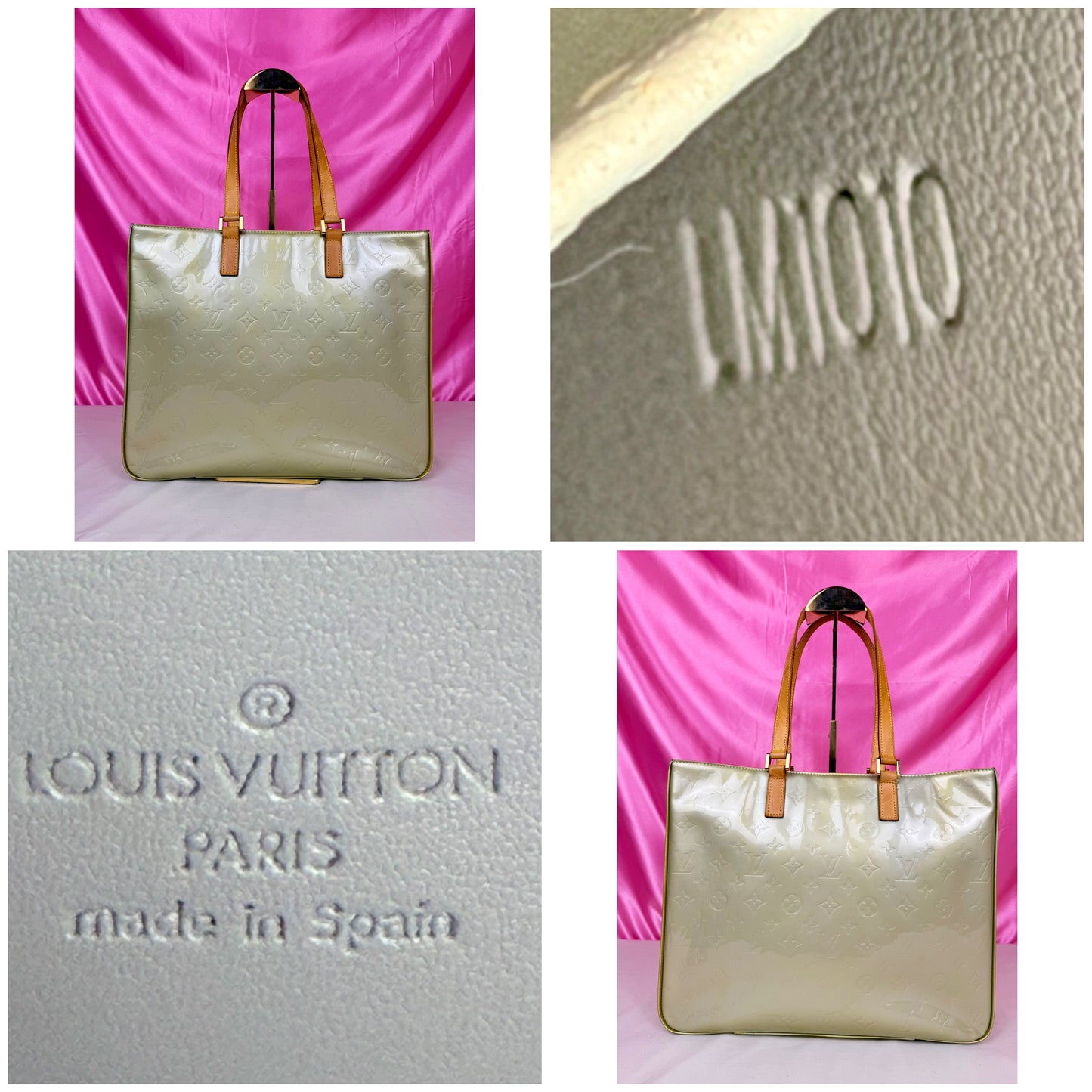 Colombus Tote in Green Vernis