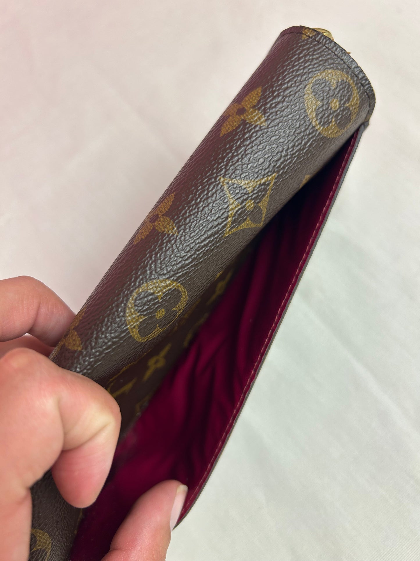 Sarah Wallet New Model Monogram/Berry