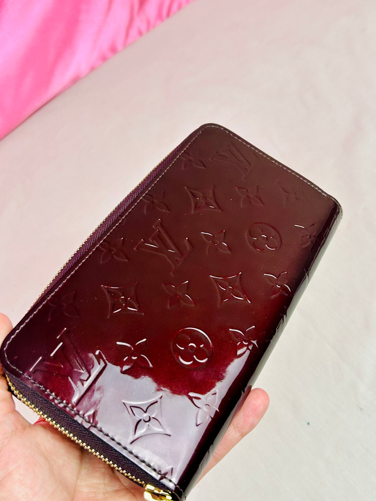 Magenta Vernis Zippy Wallet