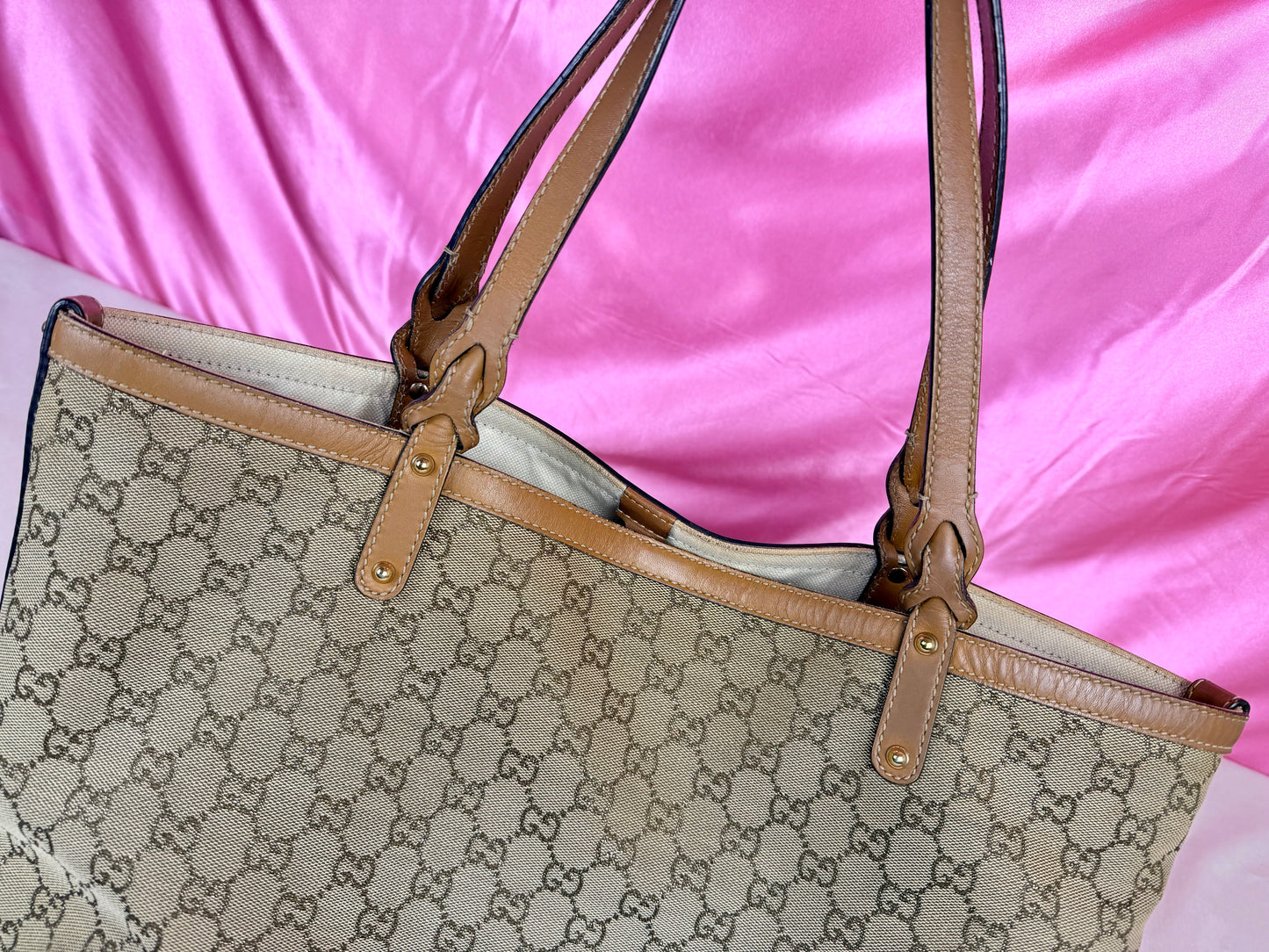 Brown Sparkle Gucci Tote