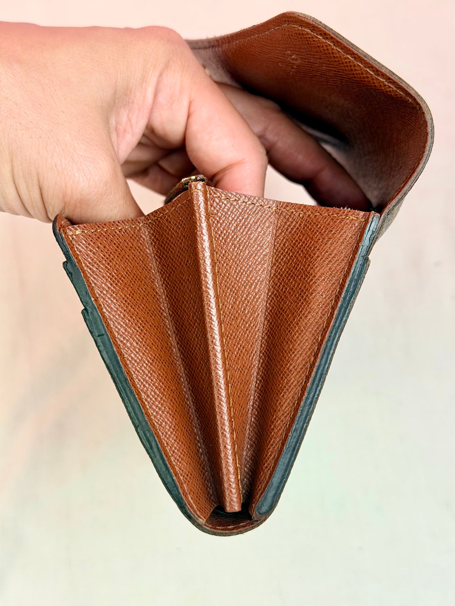 Sarah Wallet in Mono/Brown