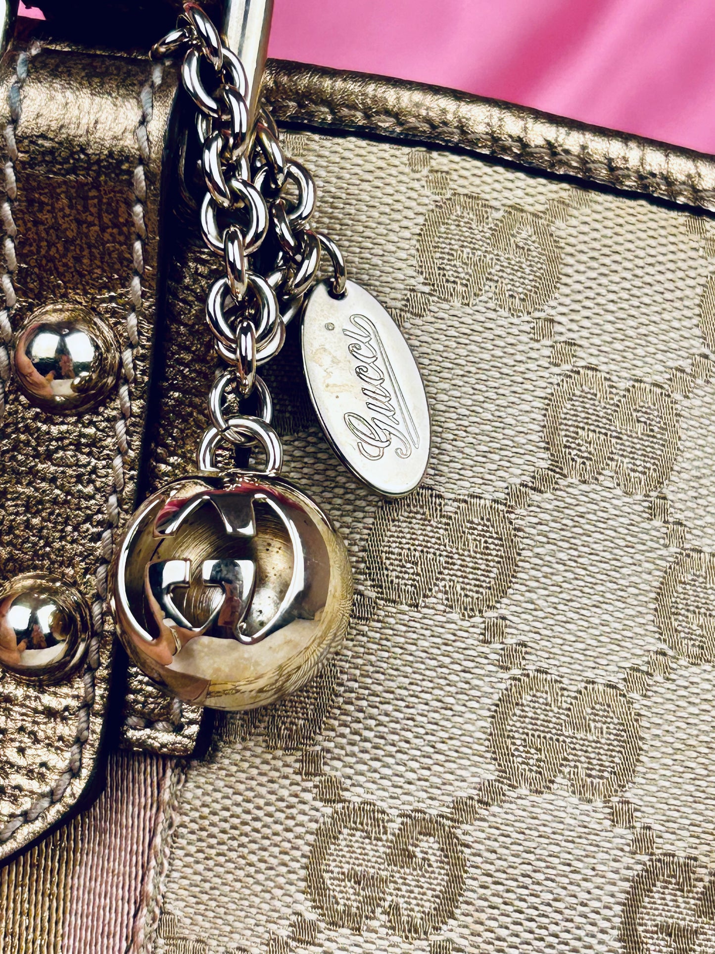 Gucci Bronze Ribbon Crossbody