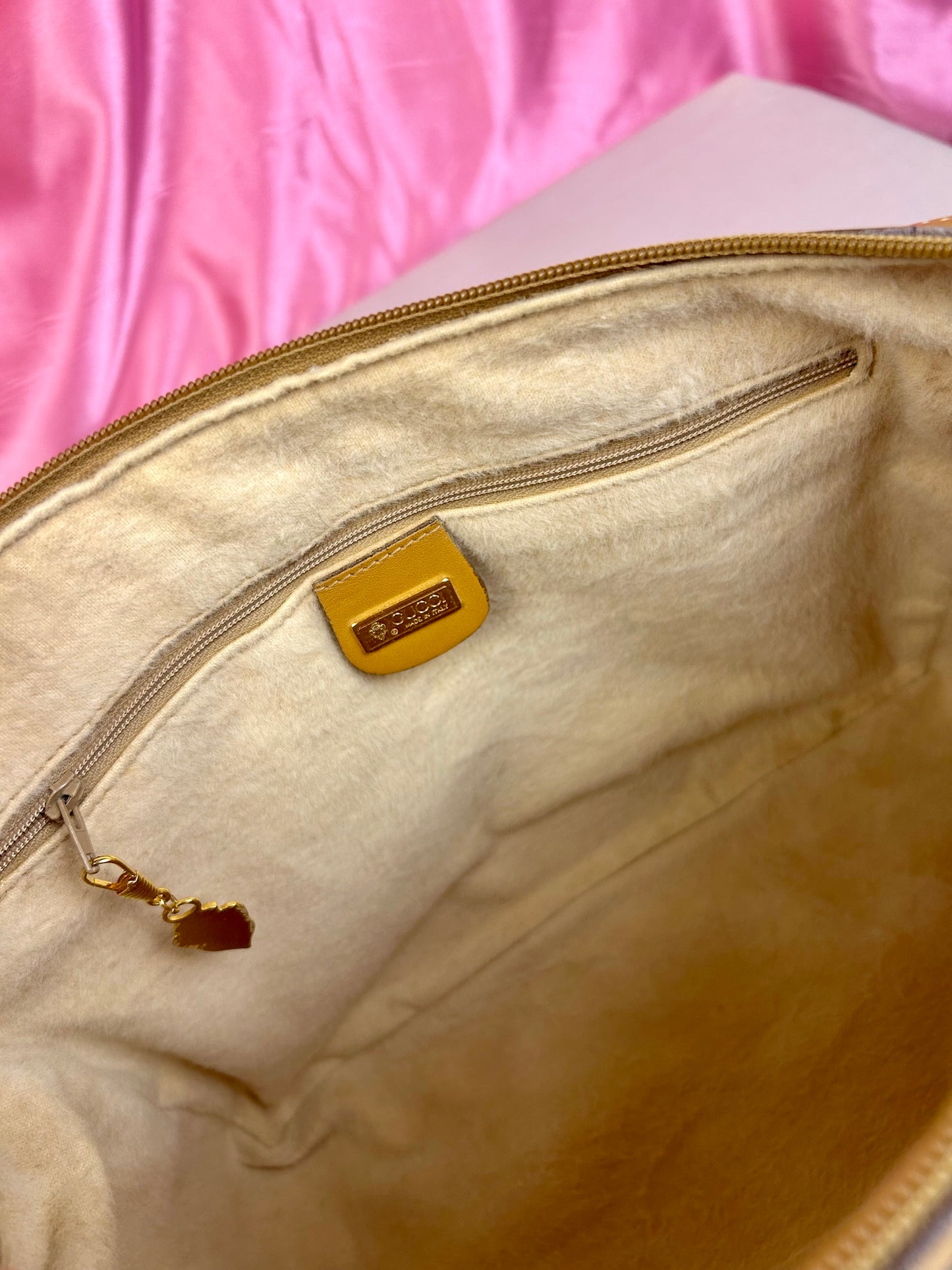 Yellow Micro Gucci Two-Way Shoulder Bag