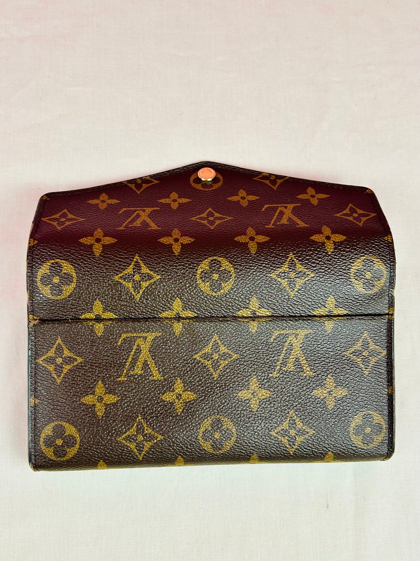 Sarah Wallet New Model Monogram/Berry