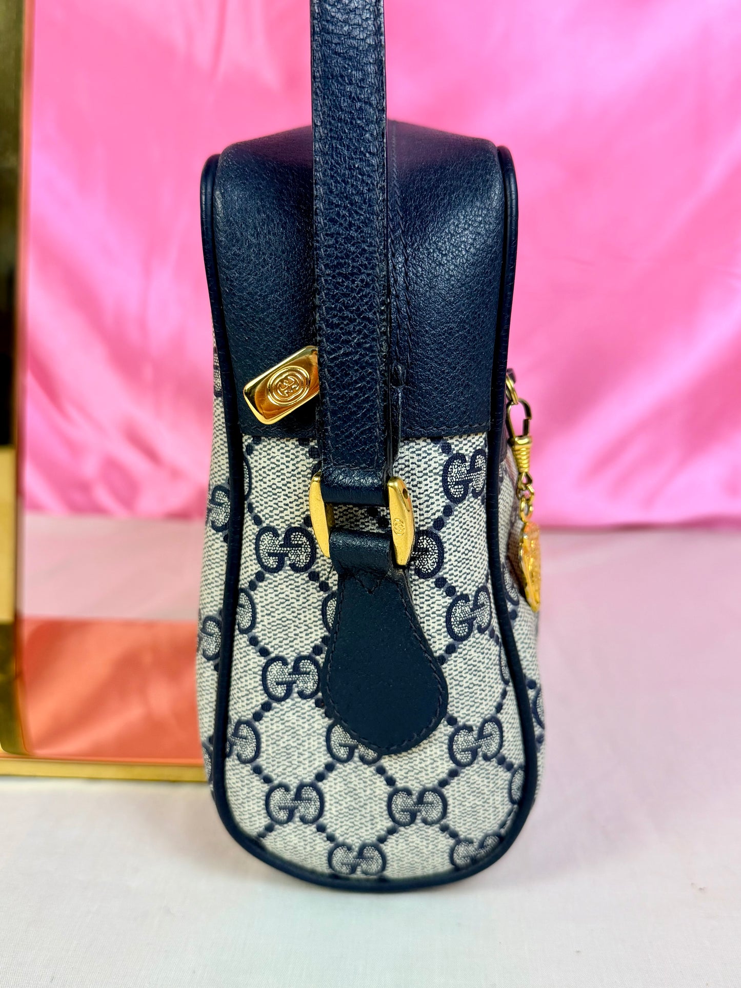 Navy Rectangular Sherry Line