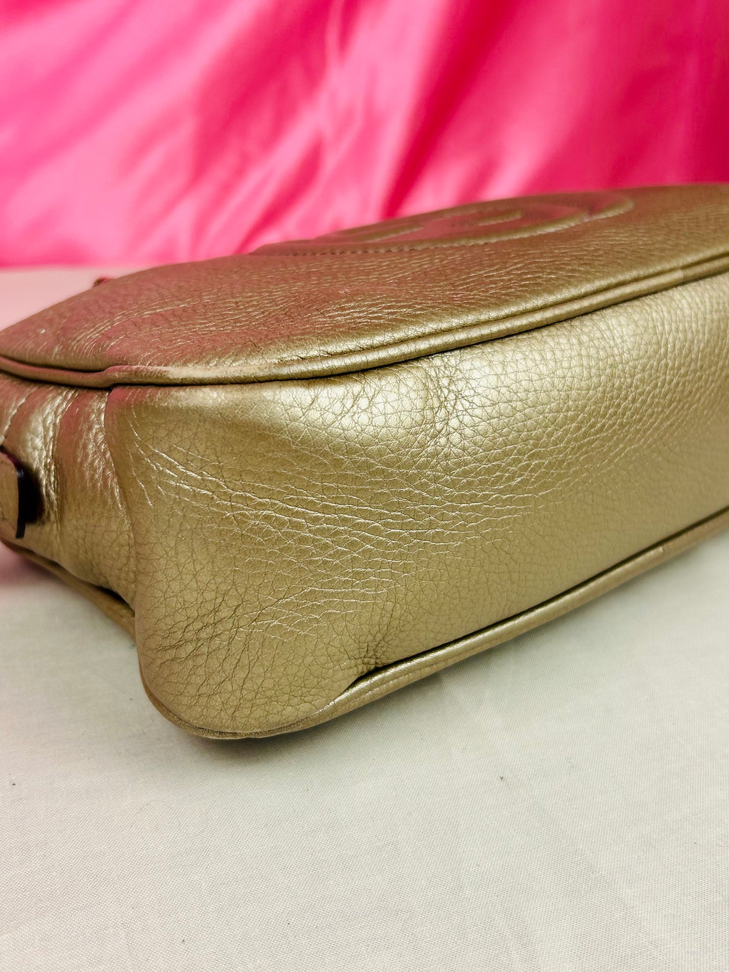Bronze Gucci Soho Chain Shoulder Bag