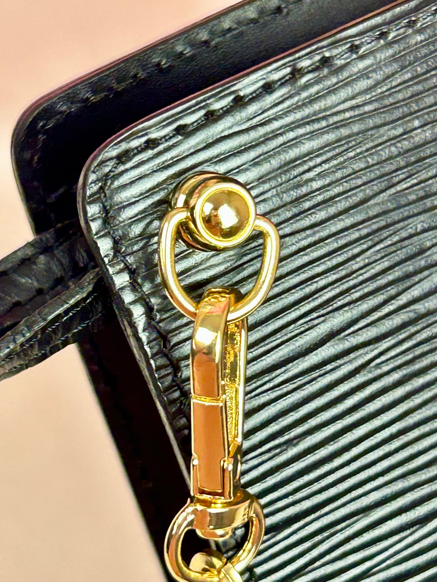 Black Epi Homme Clutch/Crossbody