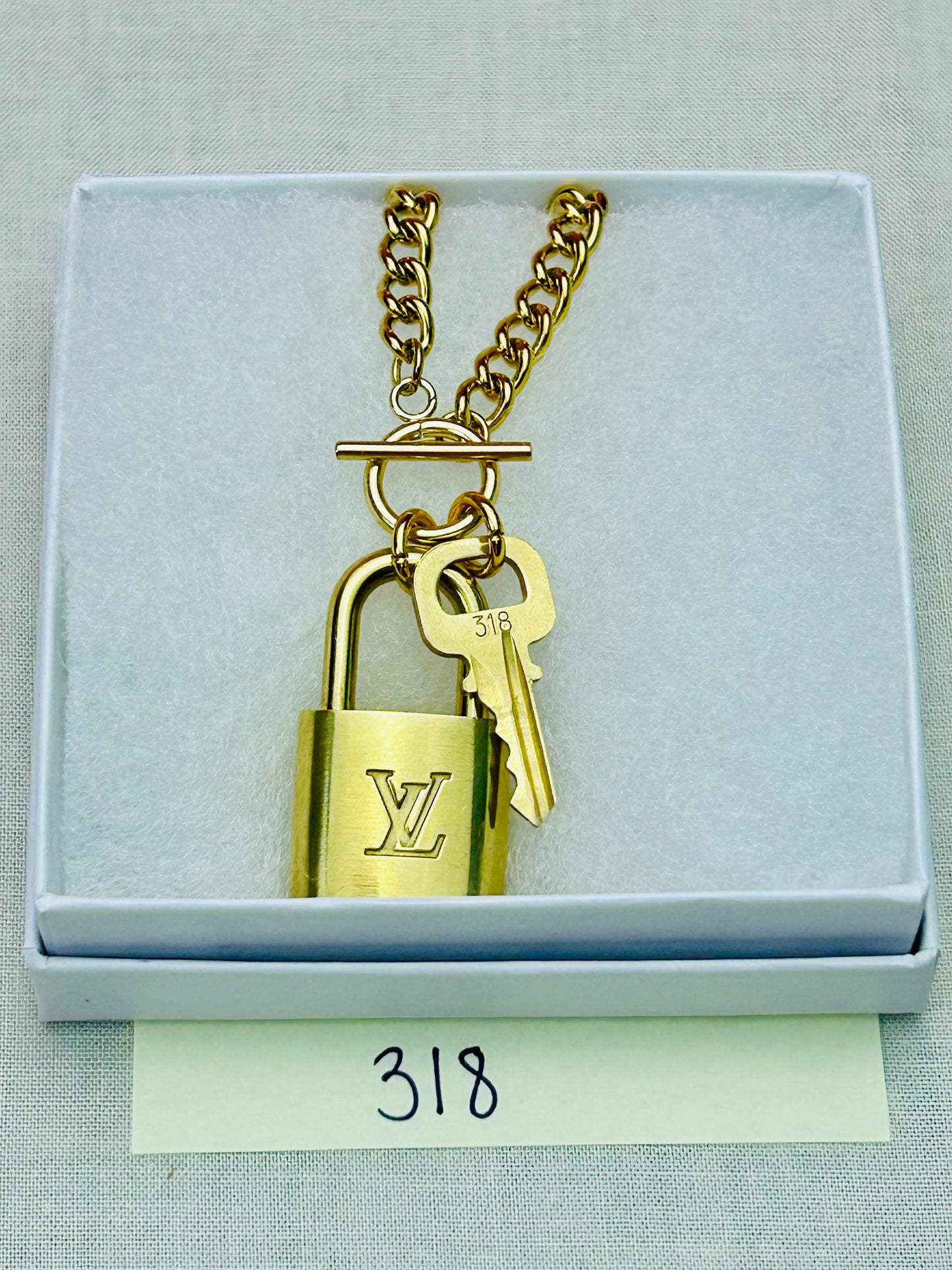 Lock and Key Necklace Set