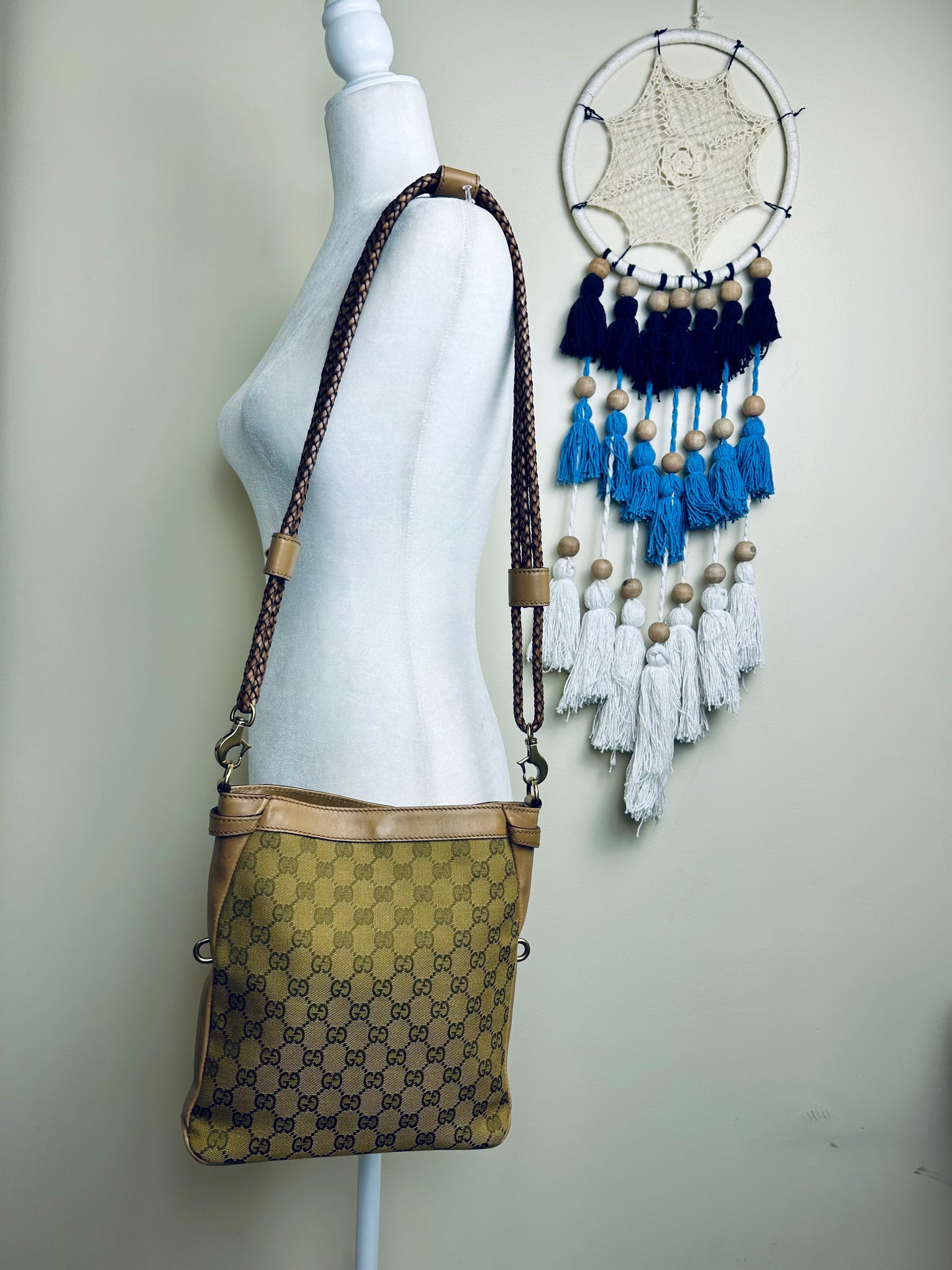 Braided Gucci Shoulder Bag