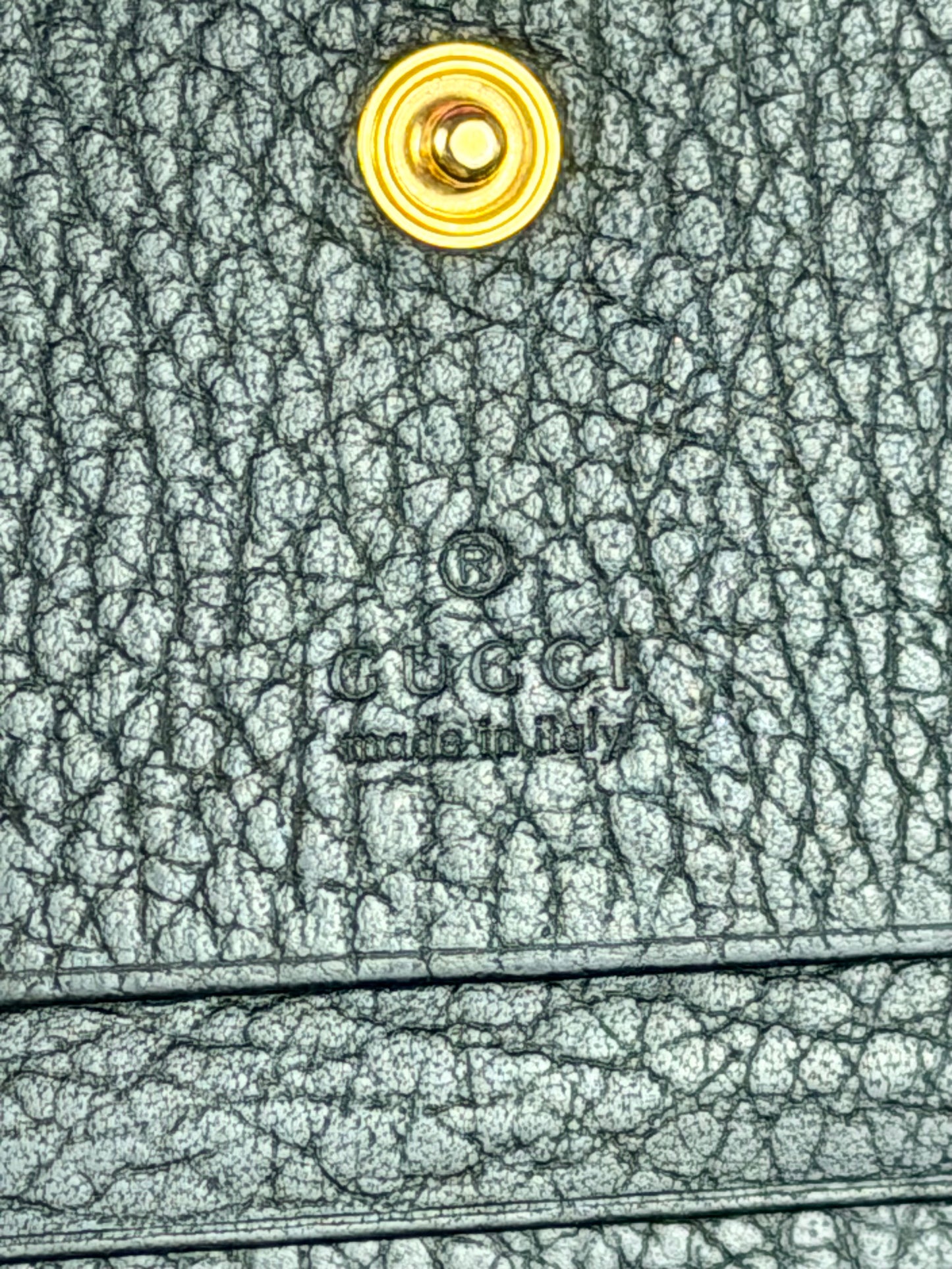 Black Gucci Compact Wallet