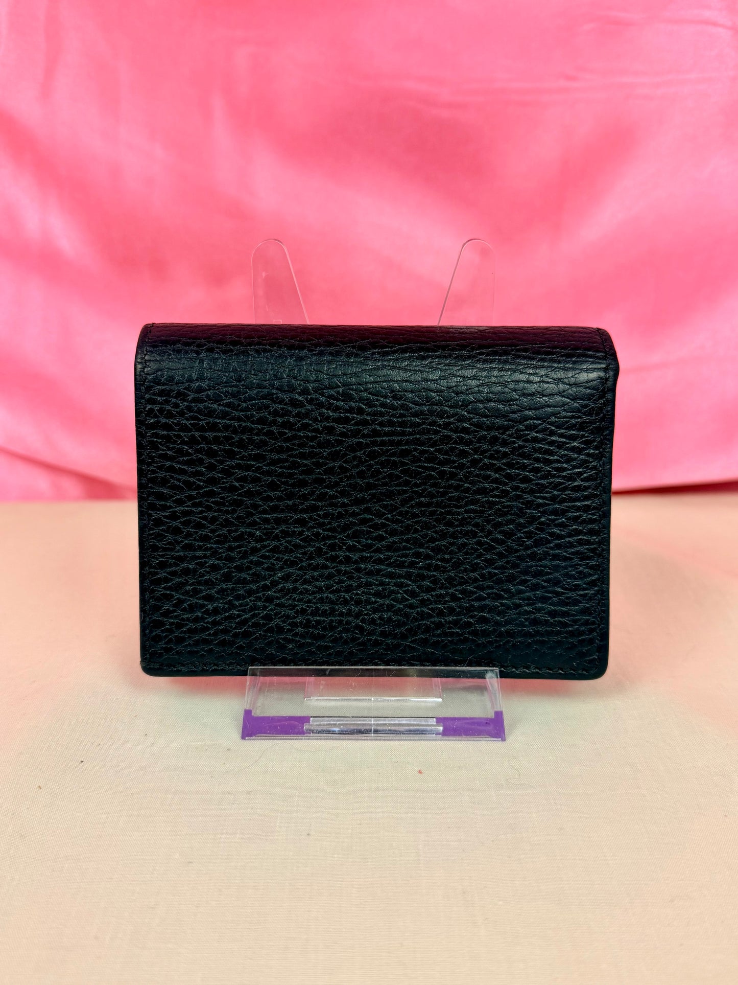 Black Gucci Compact Wallet
