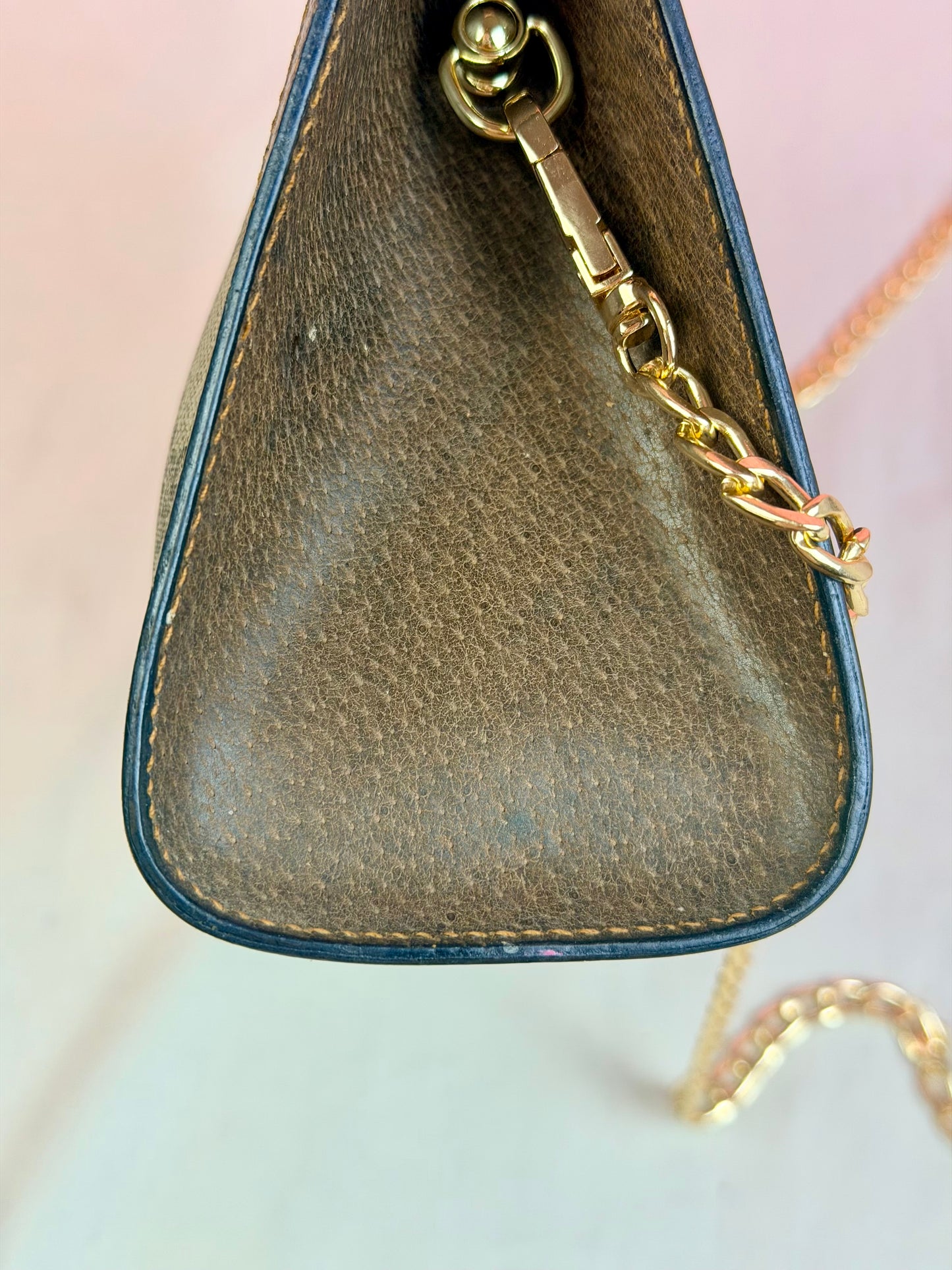 Small Sherry Line Clutch on Chain