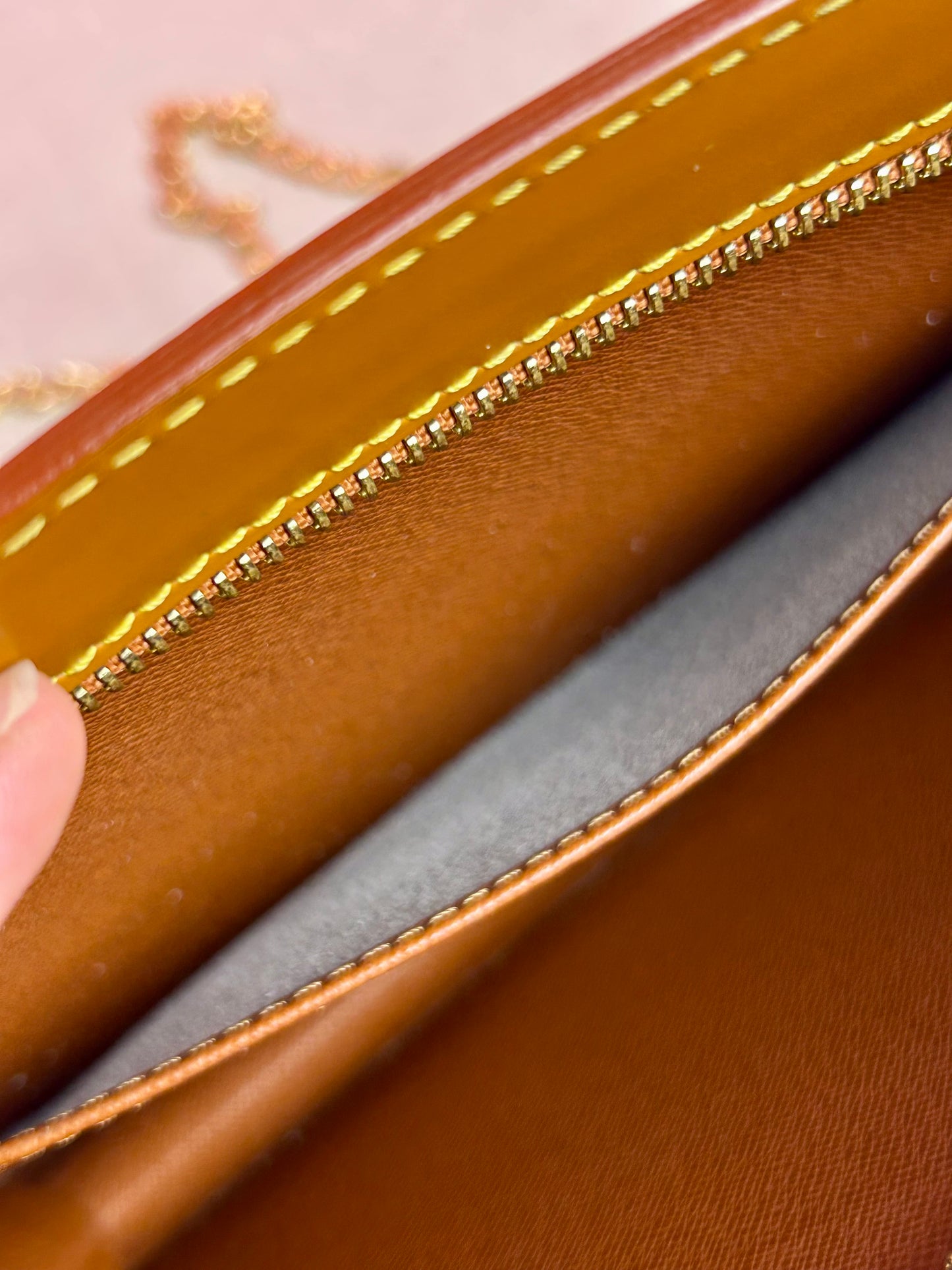 Homme clutch converted crossbody in Tan Epi Leather