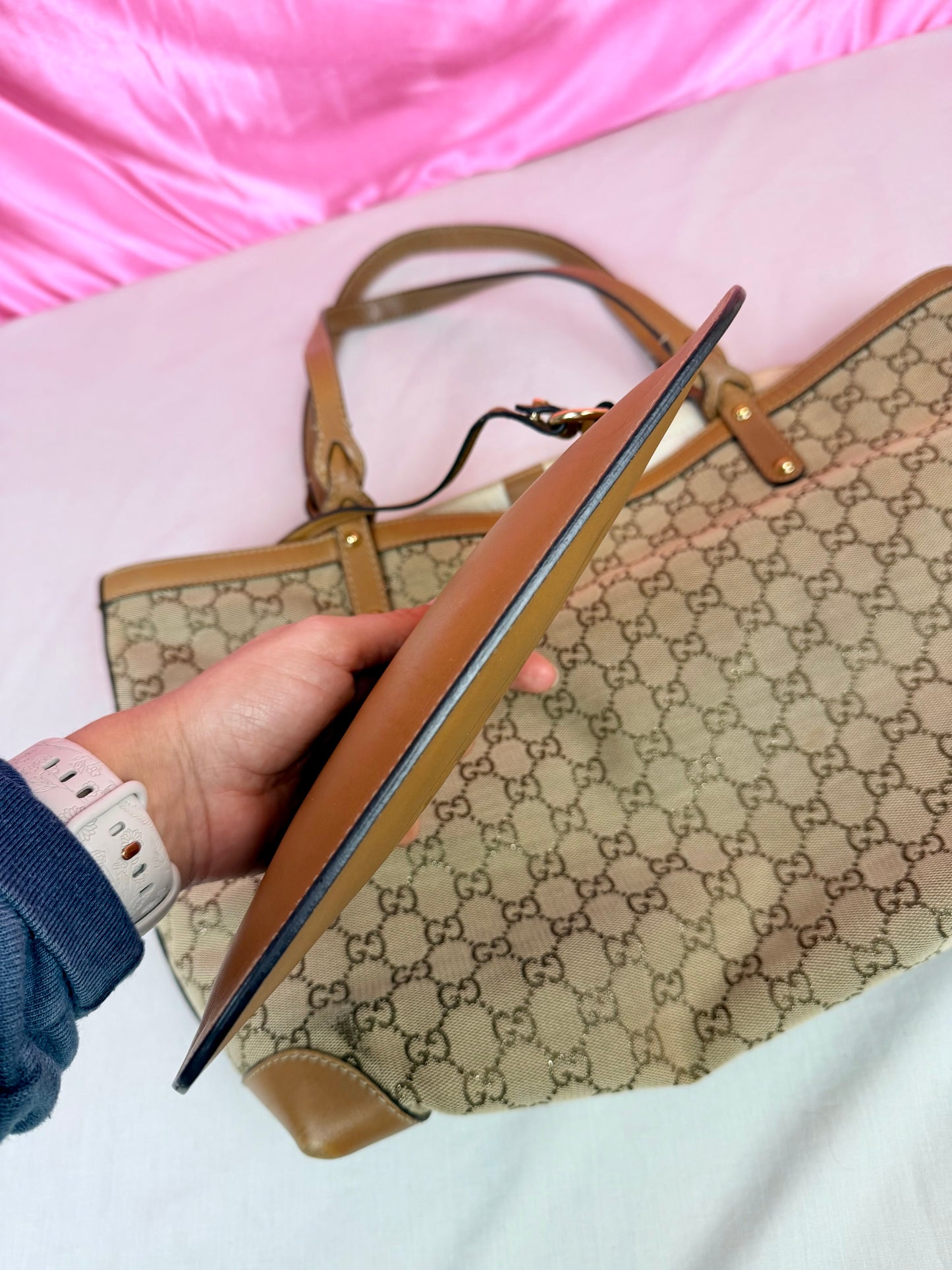Brown Sparkle Gucci Tote