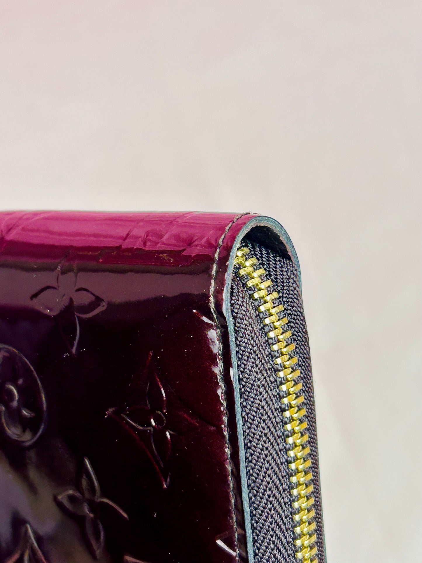 Magenta Vernis Zippy Wallet
