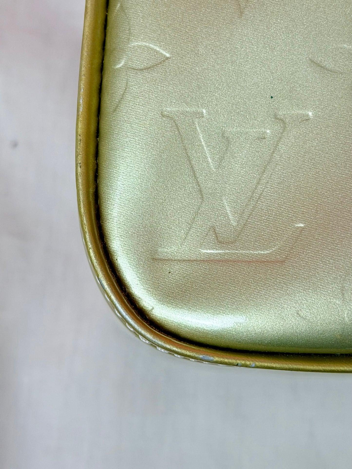 Colombus Tote in Green Vernis