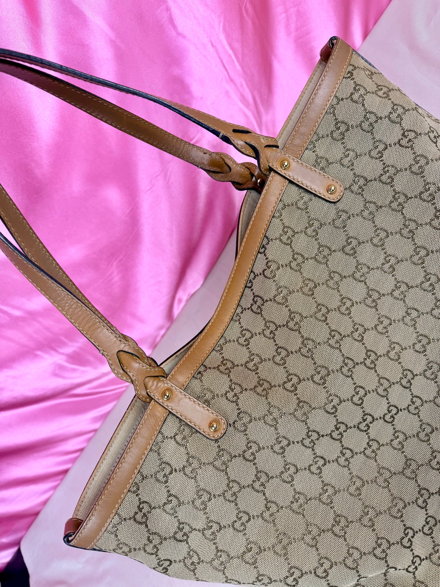Brown Sparkle Gucci Tote