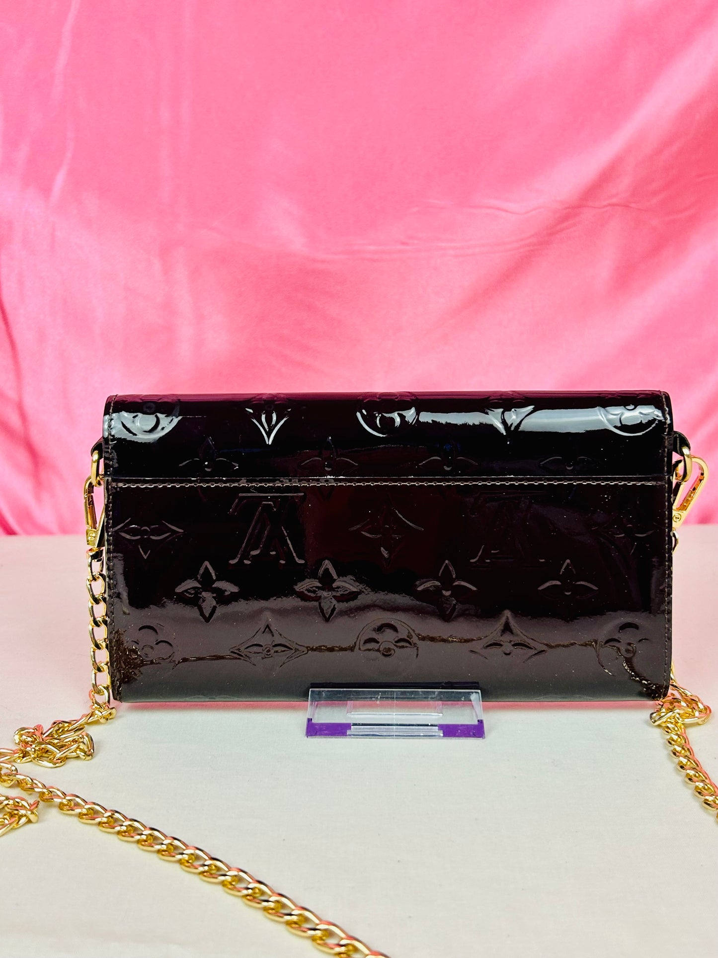 Dark Plum Vernis Sarah Wallet