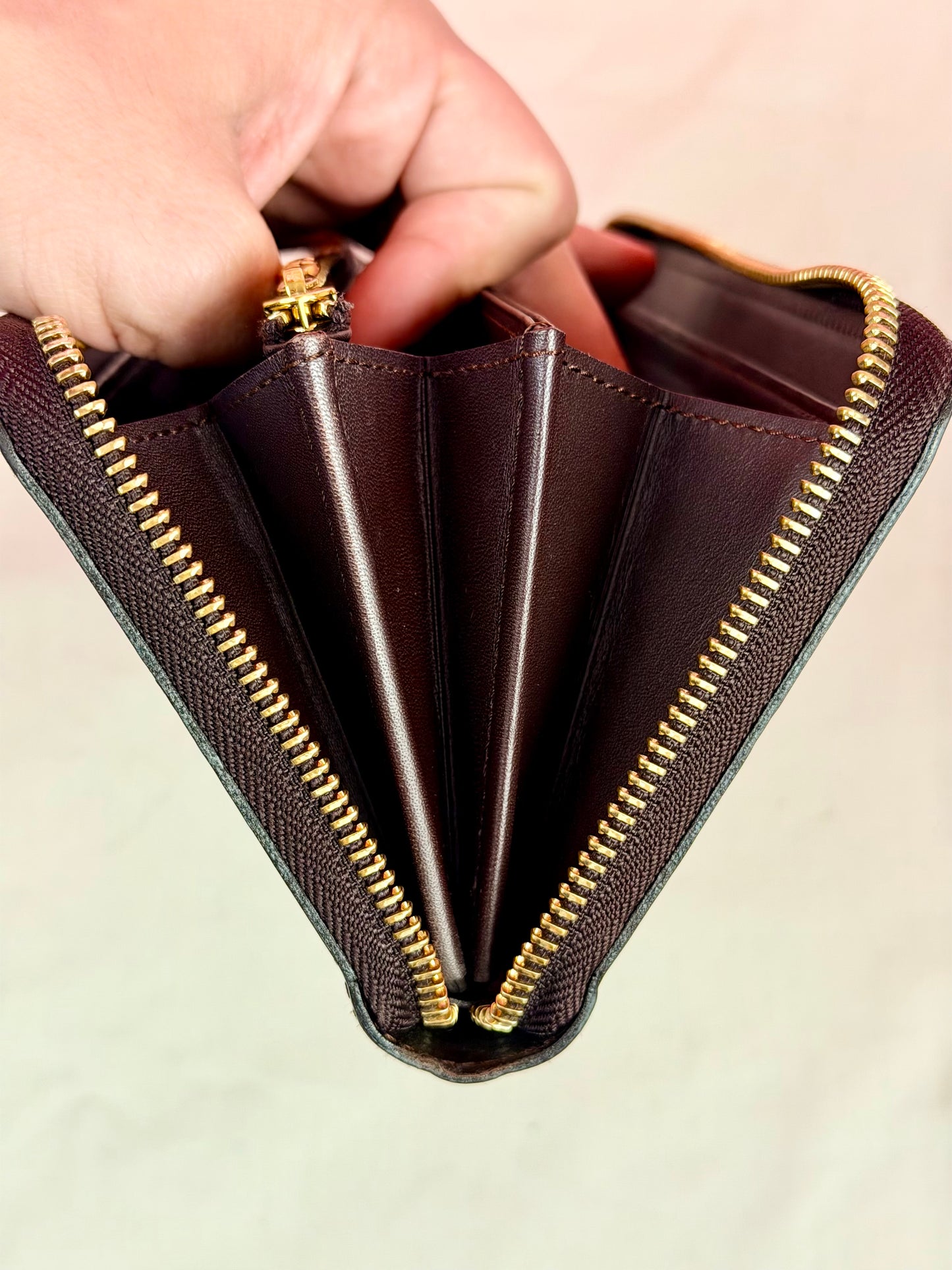 Purple Vernis Zippy Wallet