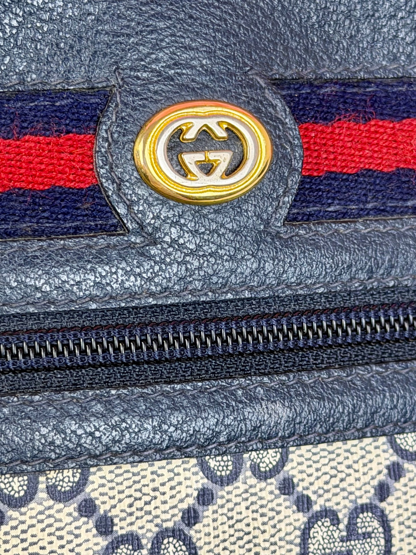 Navy Rectangular Sherry Line