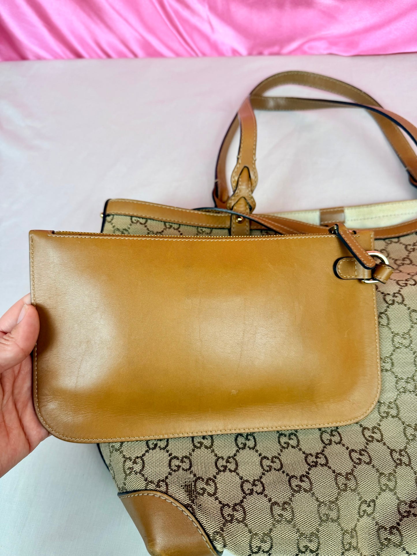 Brown Sparkle Gucci Tote