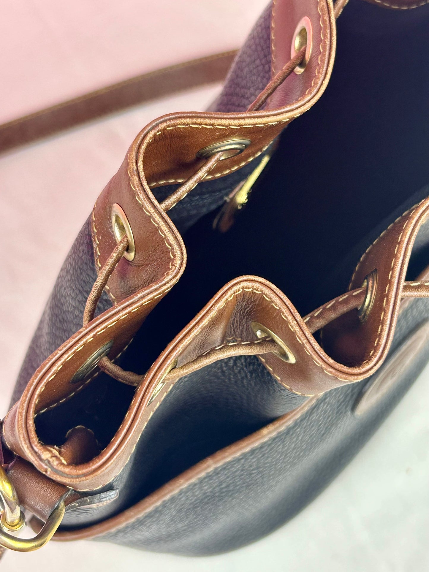 Gucci Black Leather Bucket