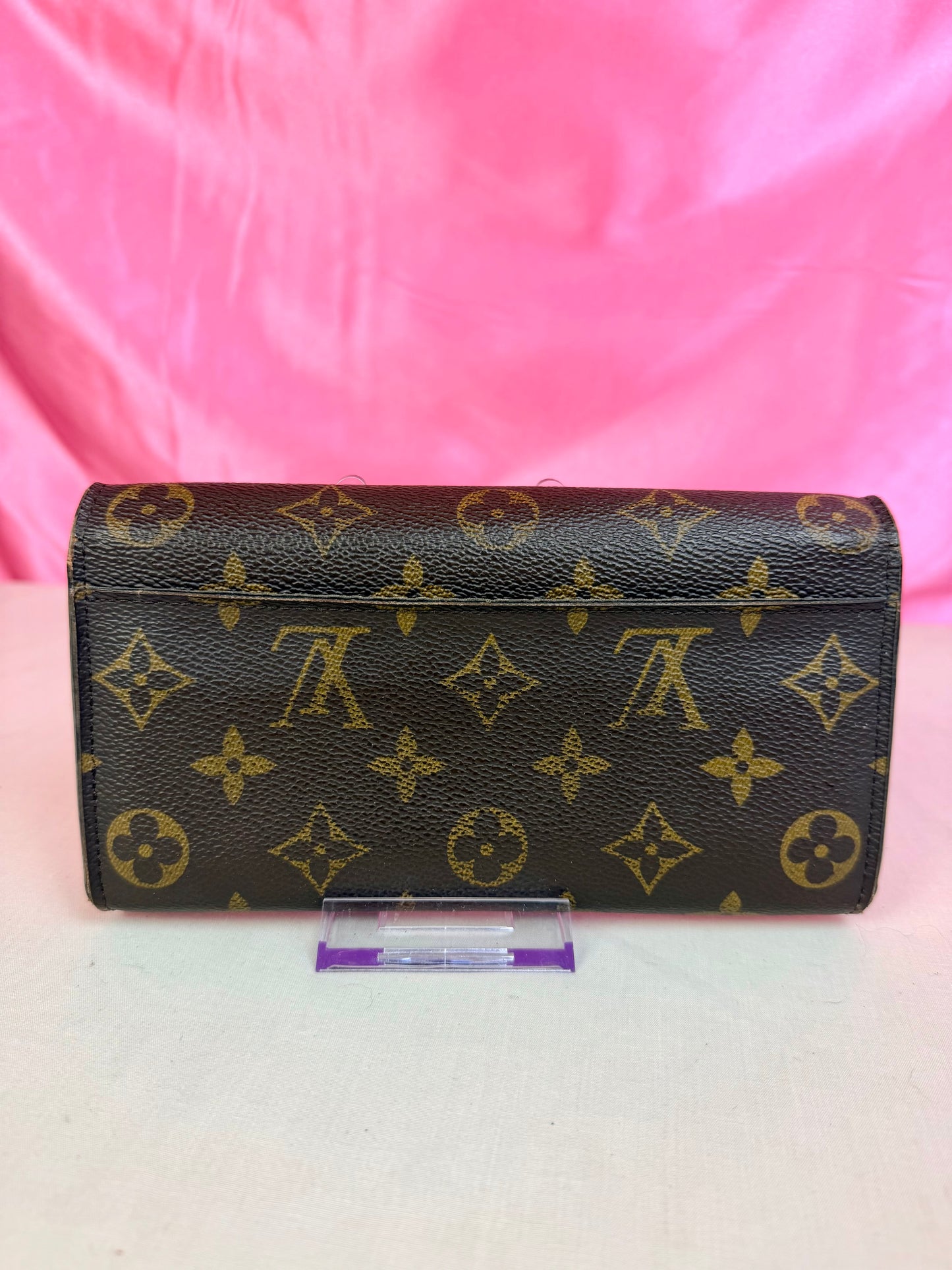 Sarah Wallet NM in Monogram/Brown