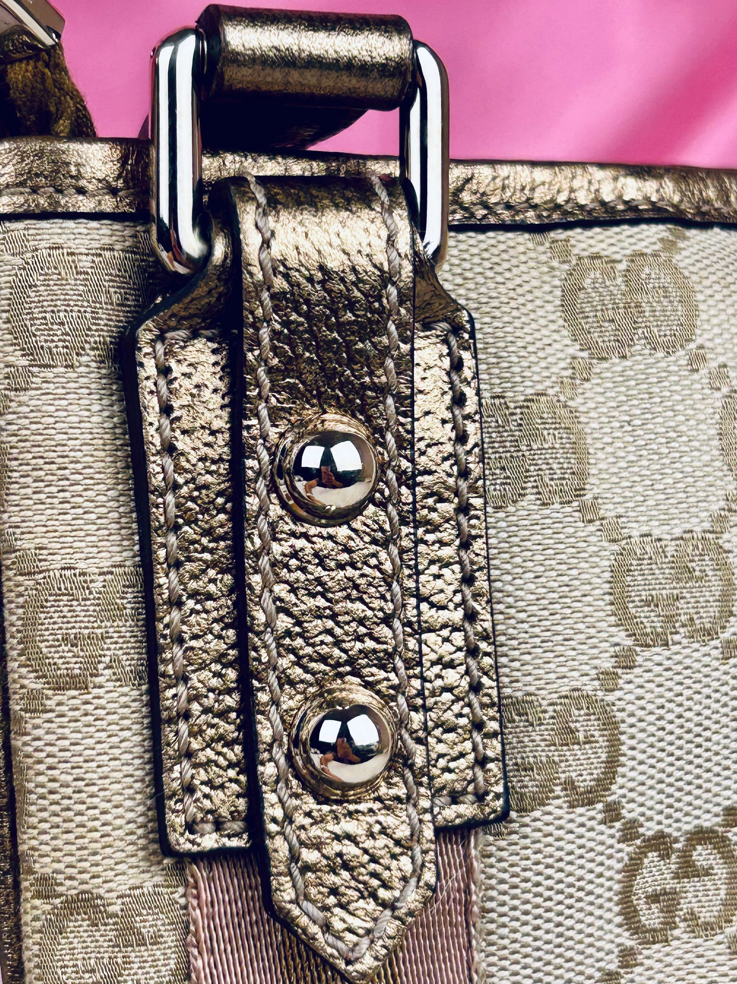 Gucci Bronze Ribbon Crossbody