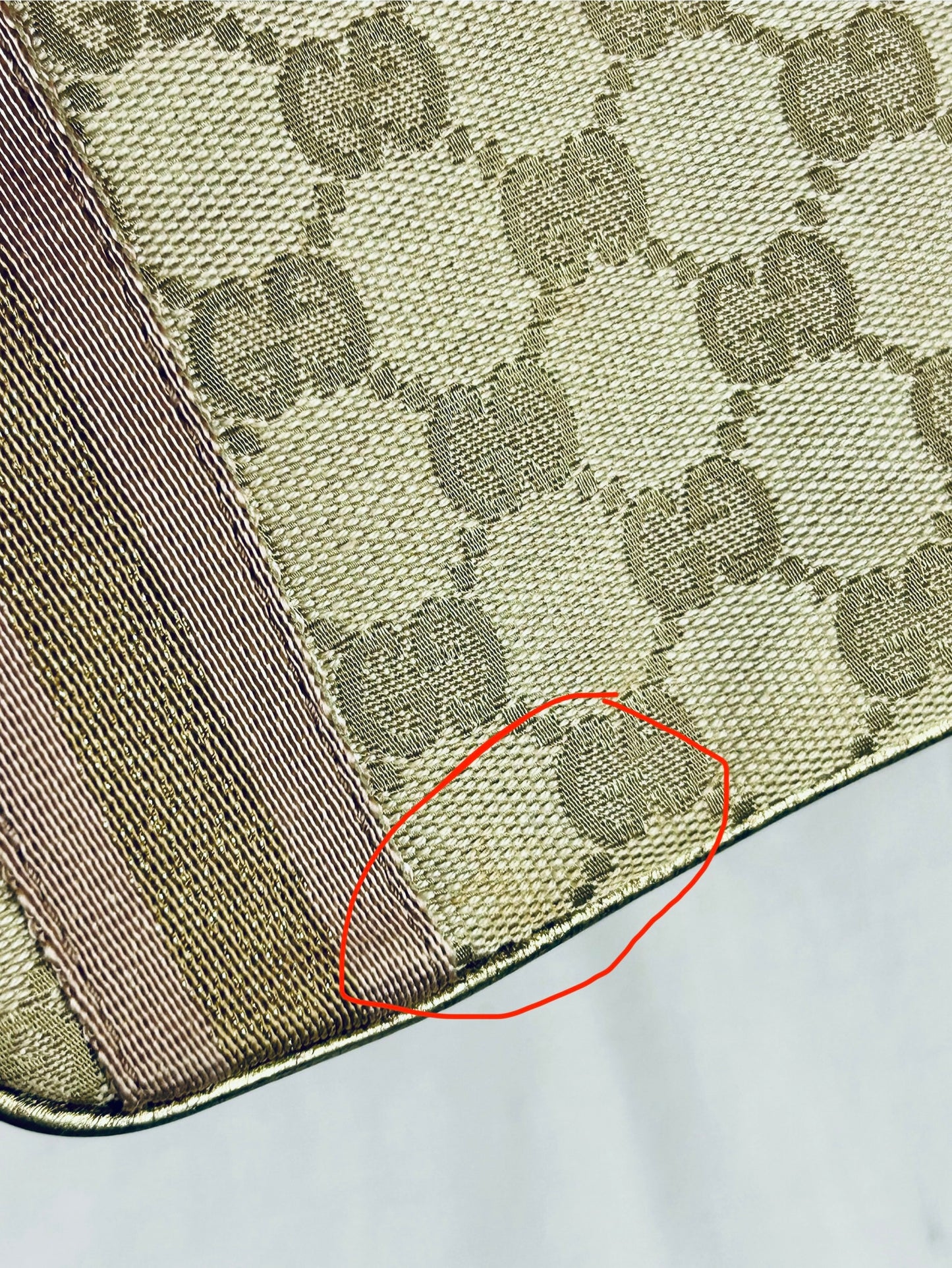 Gucci Bronze Ribbon Crossbody