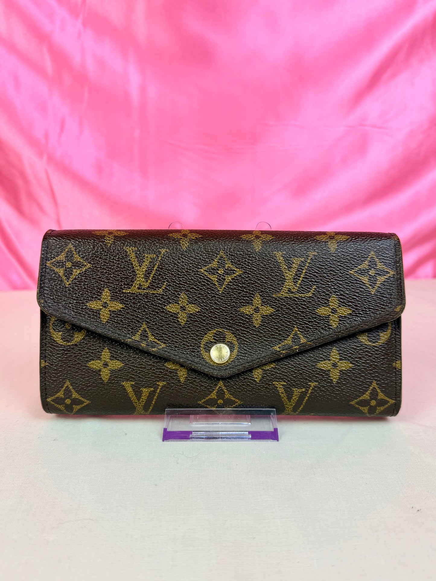 Sarah Wallet in Mono/Brown