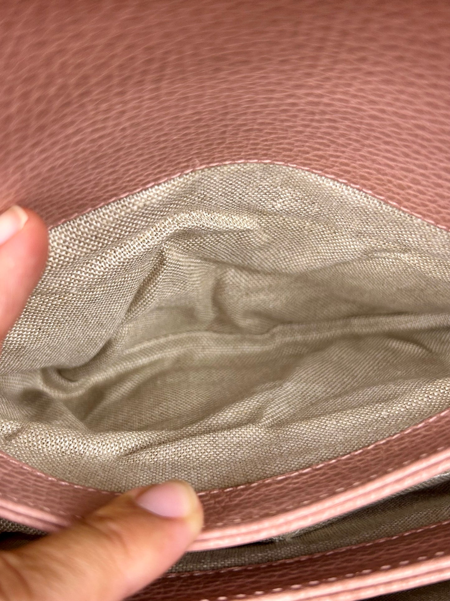 Pink Interlocking Top Handle Gucci