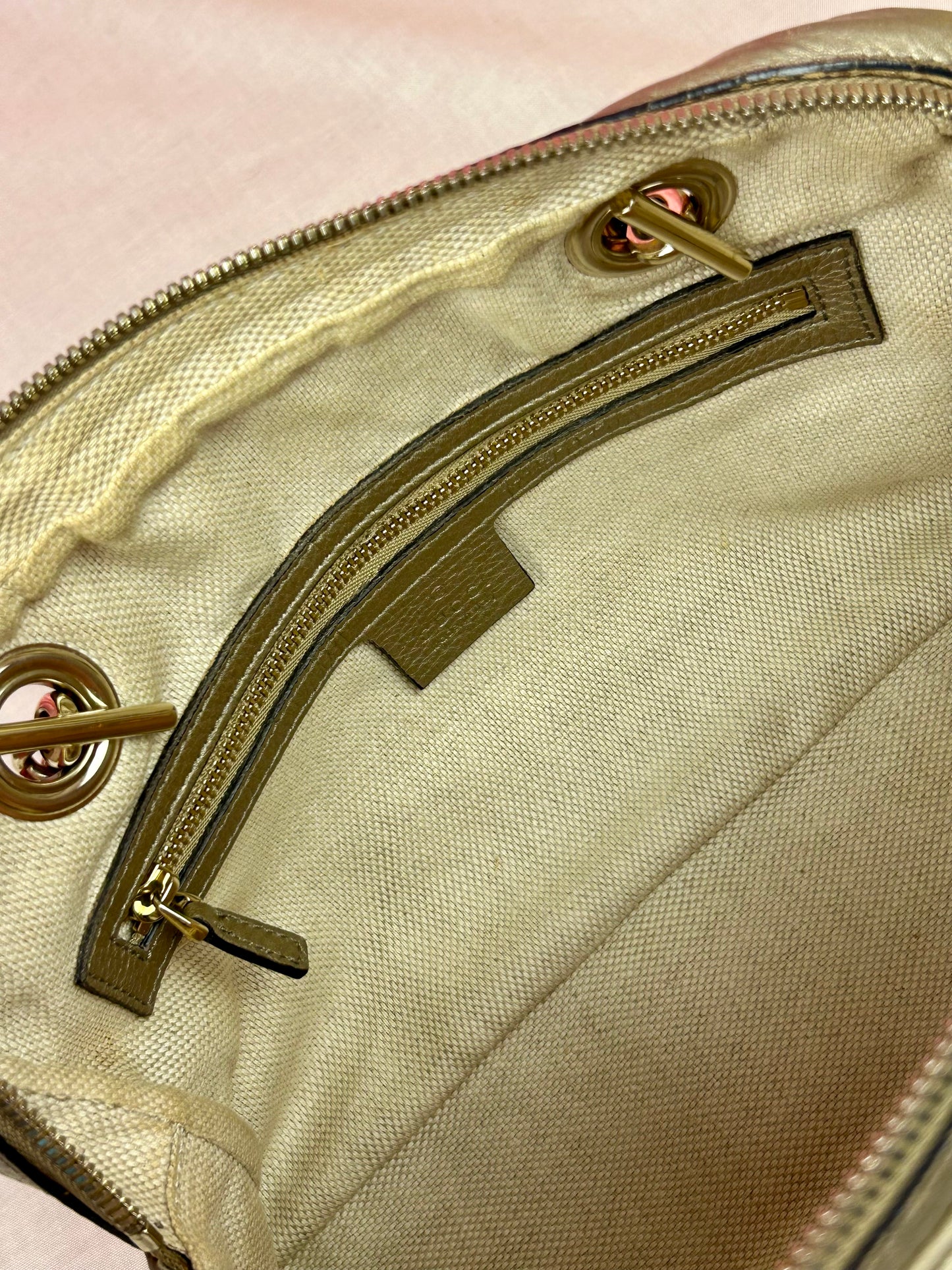 Bronze Gucci Soho Chain Shoulder Bag