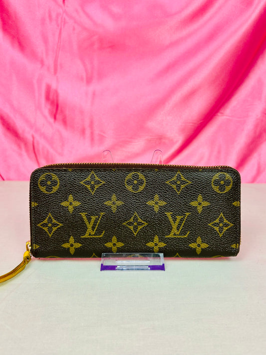 Louis Vuitton Clemence Wallet Monogram/Yellow