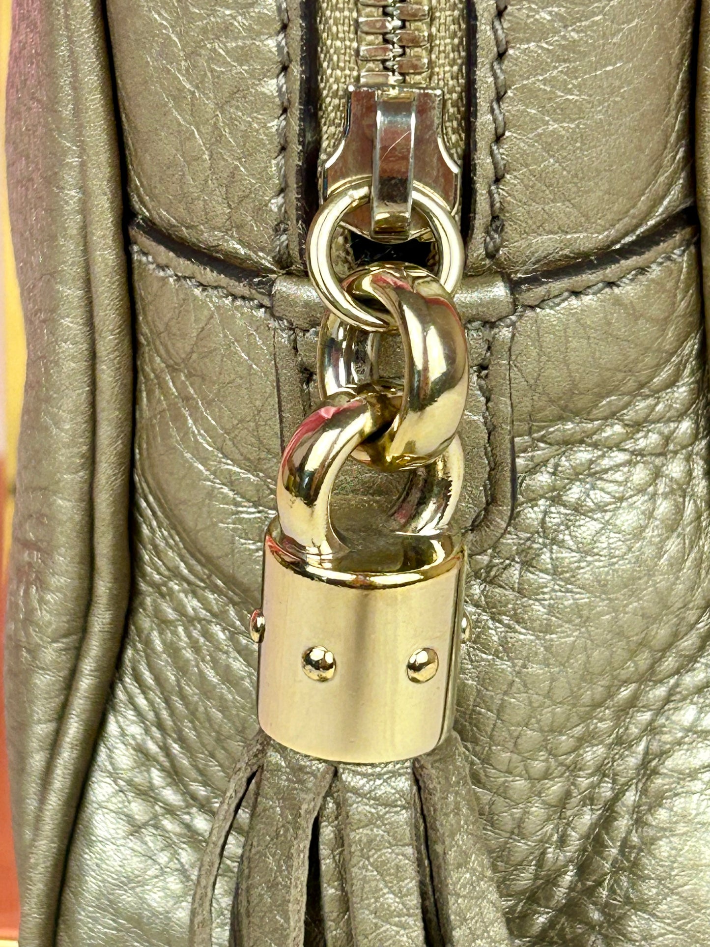 Bronze Gucci Soho Chain Shoulder Bag